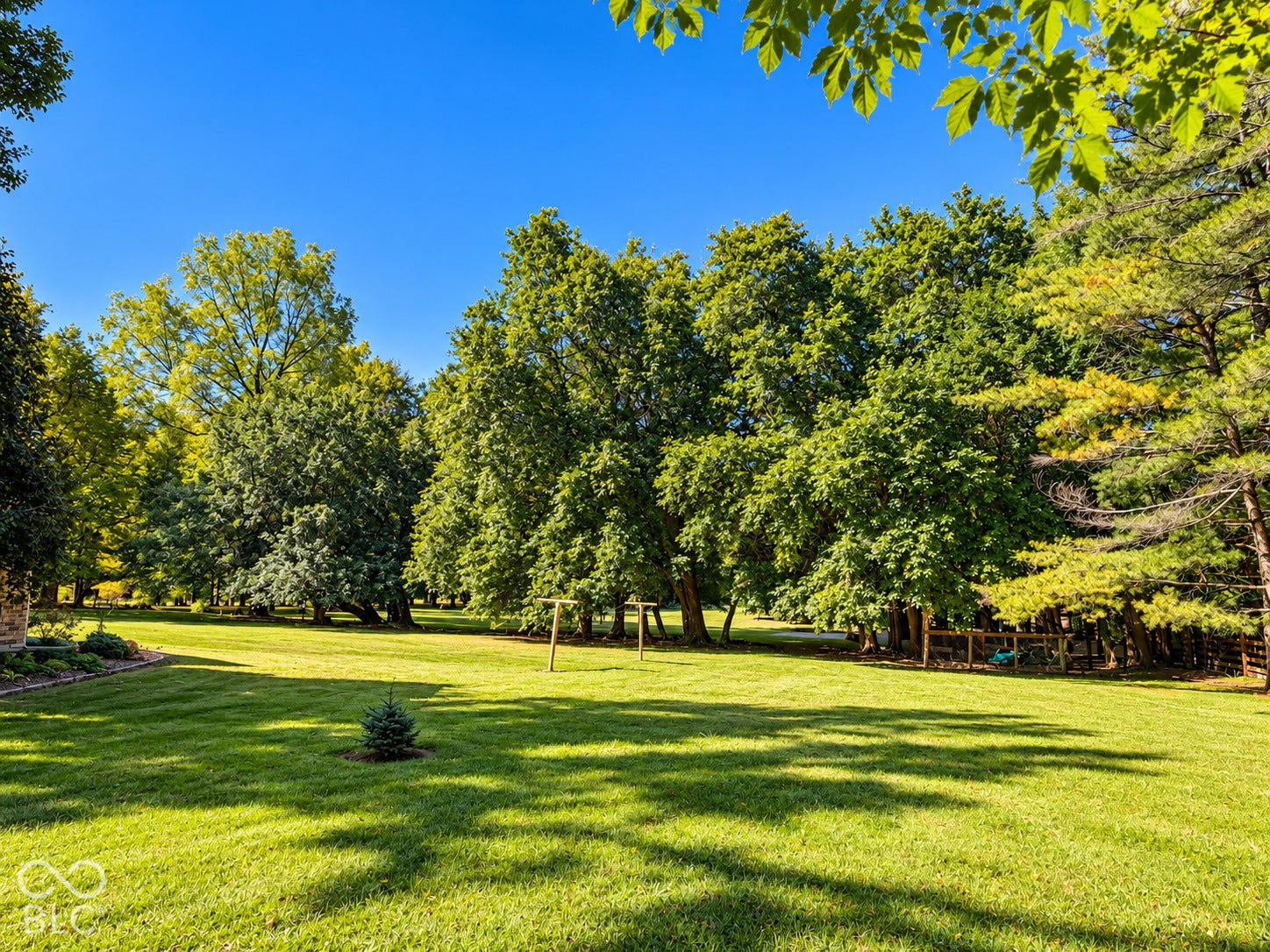 3680 S State Road 75, Coatesville, IN 46121 Expansive green lawn surrounded by mature trees and varied foliage