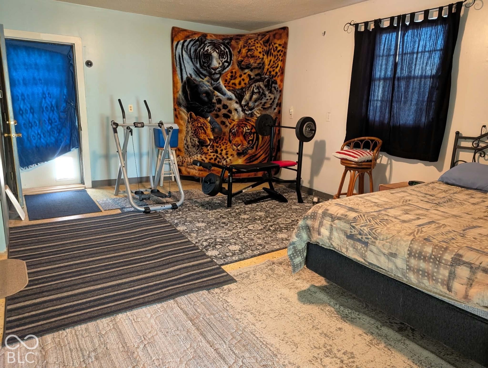 Bedroom 3 is big enough for a workout area!