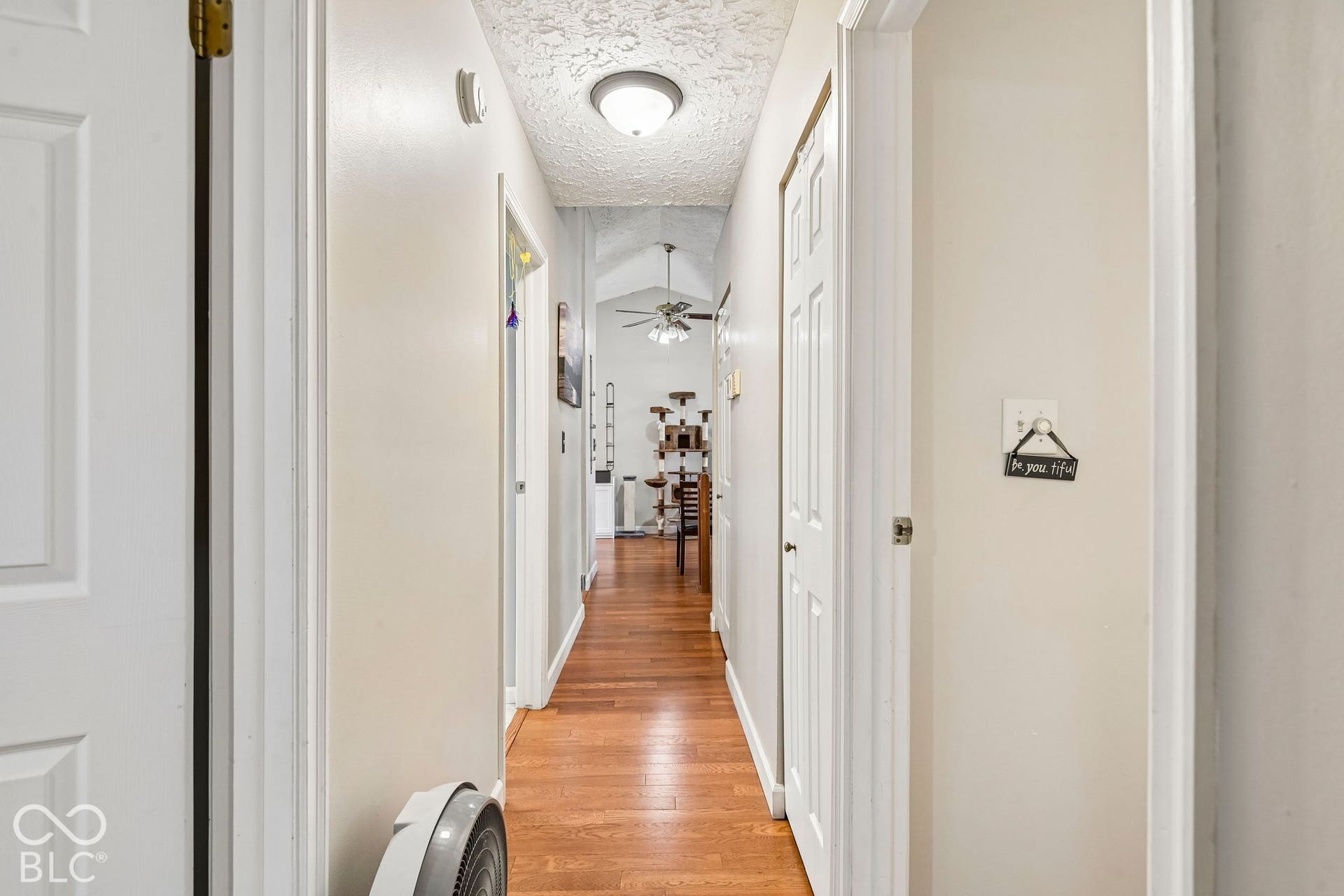 Hardwood-style flooring throughout
