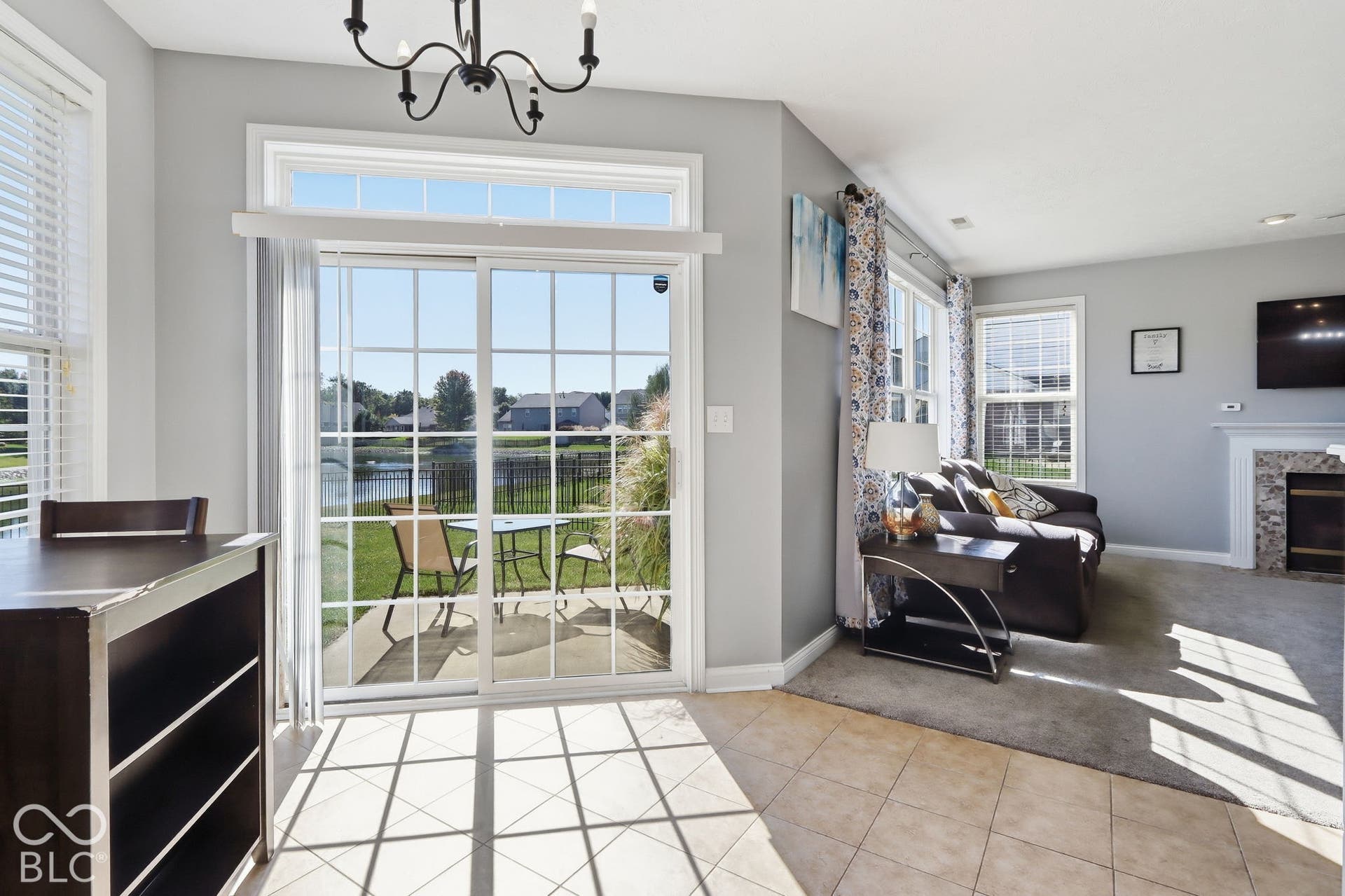 8035 Meadow Bend Lane, Indianapolis, IN 46259 Sliding glass door with grid panes