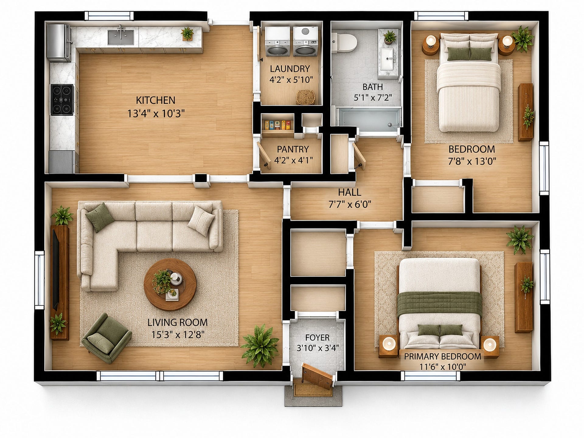Virtually Altered - Floor Plan Rendering
