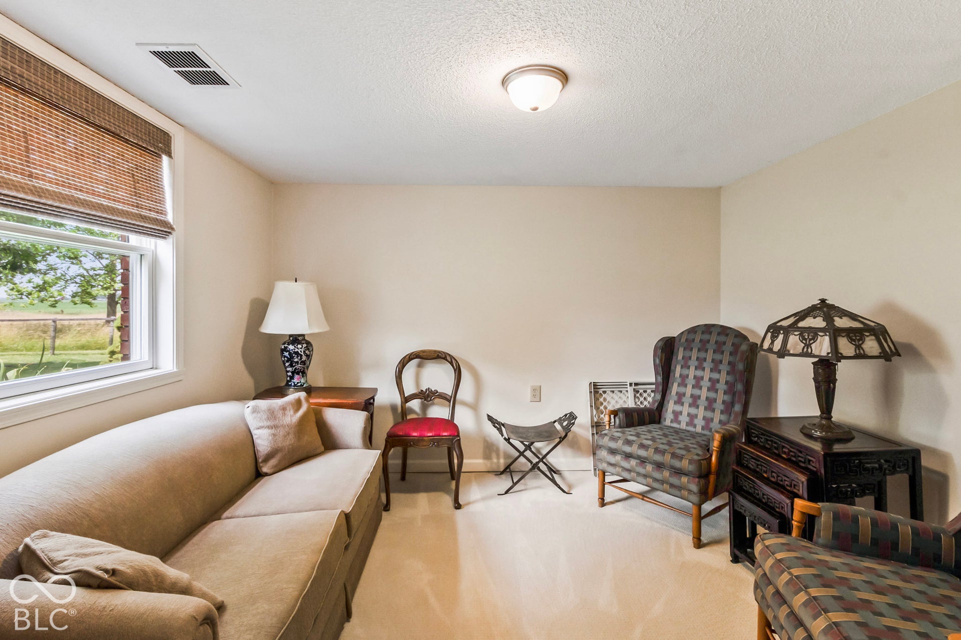 10954 N County Road 150 Road E, Pittsboro, IN 46167 Neutral interior featuring wall-to-wall carpeting and a flush-mount ceiling light fixture