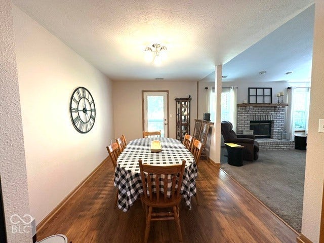1712 Austin Drive, Lebanon, IN 46052 Dining area with wood-finish flooring