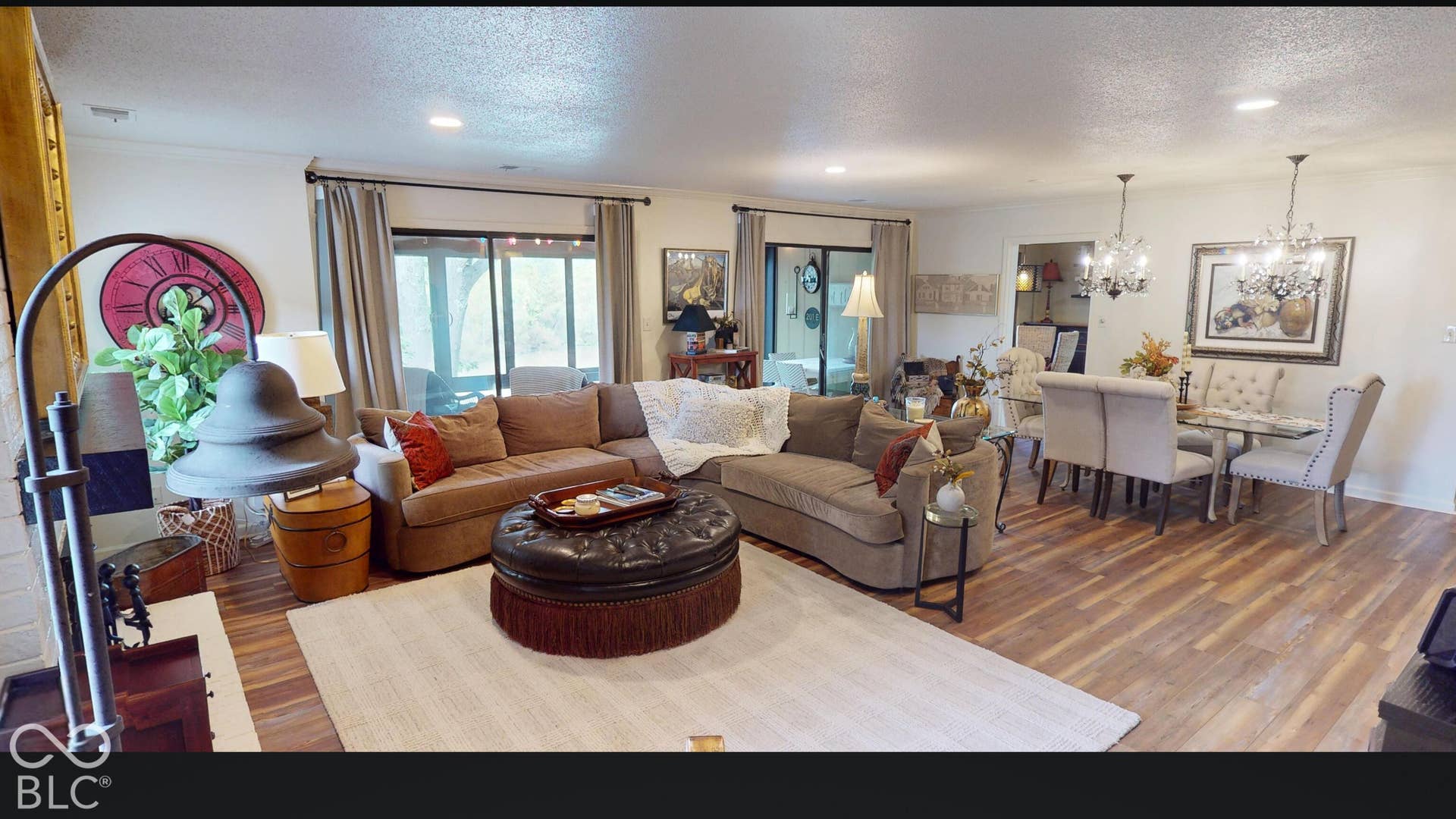 201 Bluffs Circle, Noblesville, IN 46062 Wood-finish flooring throughout, recessed lighting, and sliding glass doors
