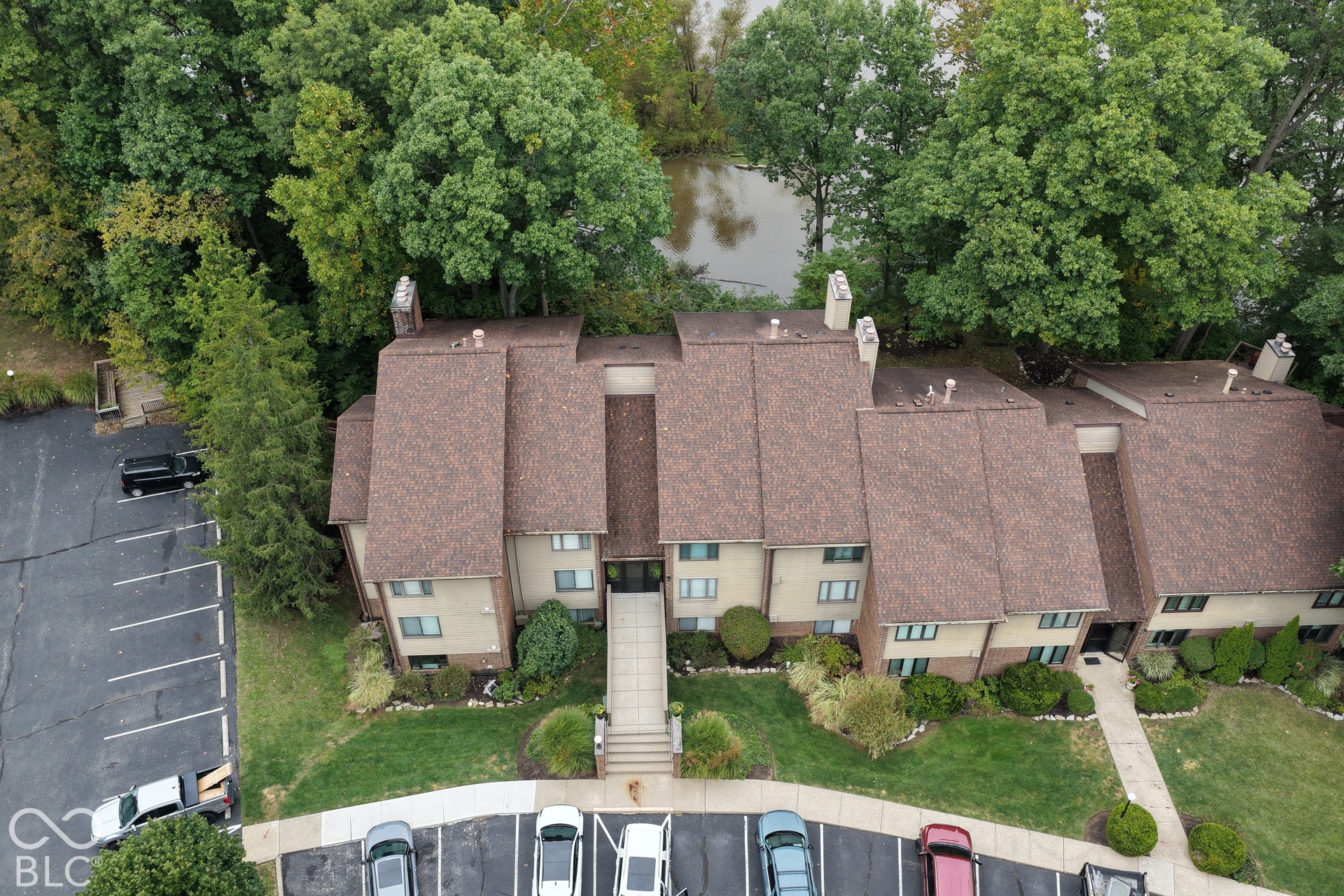 201 Bluffs Circle, Noblesville, IN 46062 Multi-unit residential structure with a brown shingle roof