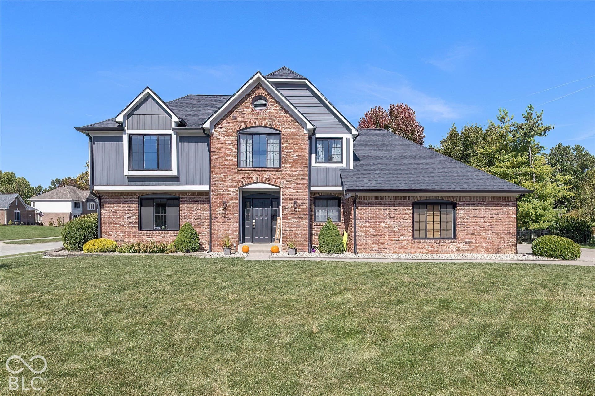 Classic brick exterior w/ newer Roof (2022), gutters, & skylights.New windows 2021