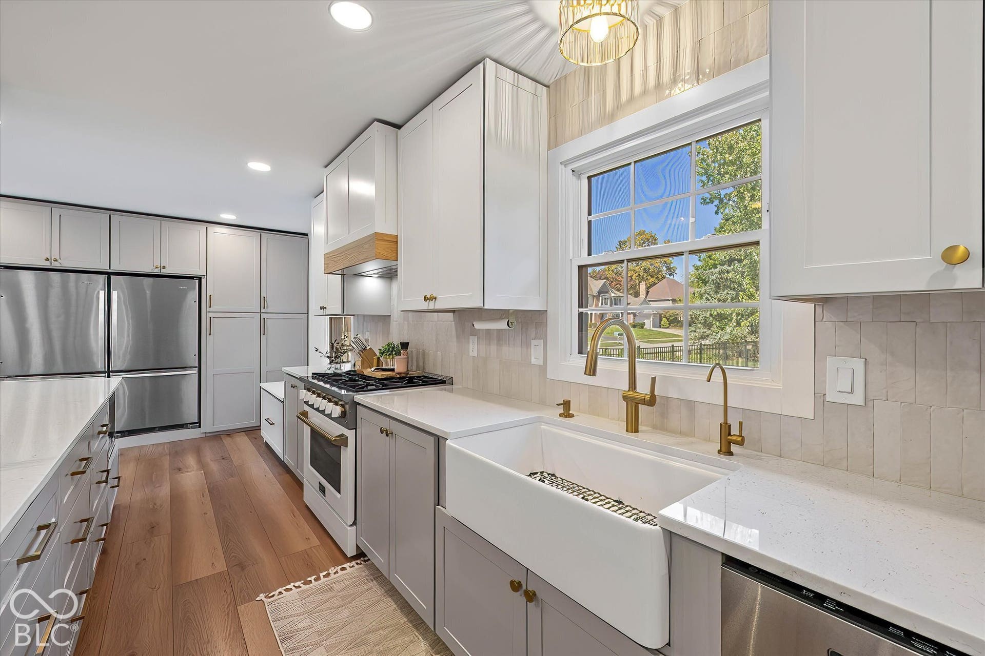 Custom cabinets, Farmhouse sink, new appliances, including a chef's dream - a Kucht Professional 6-burner (gas) Stove/ Oven