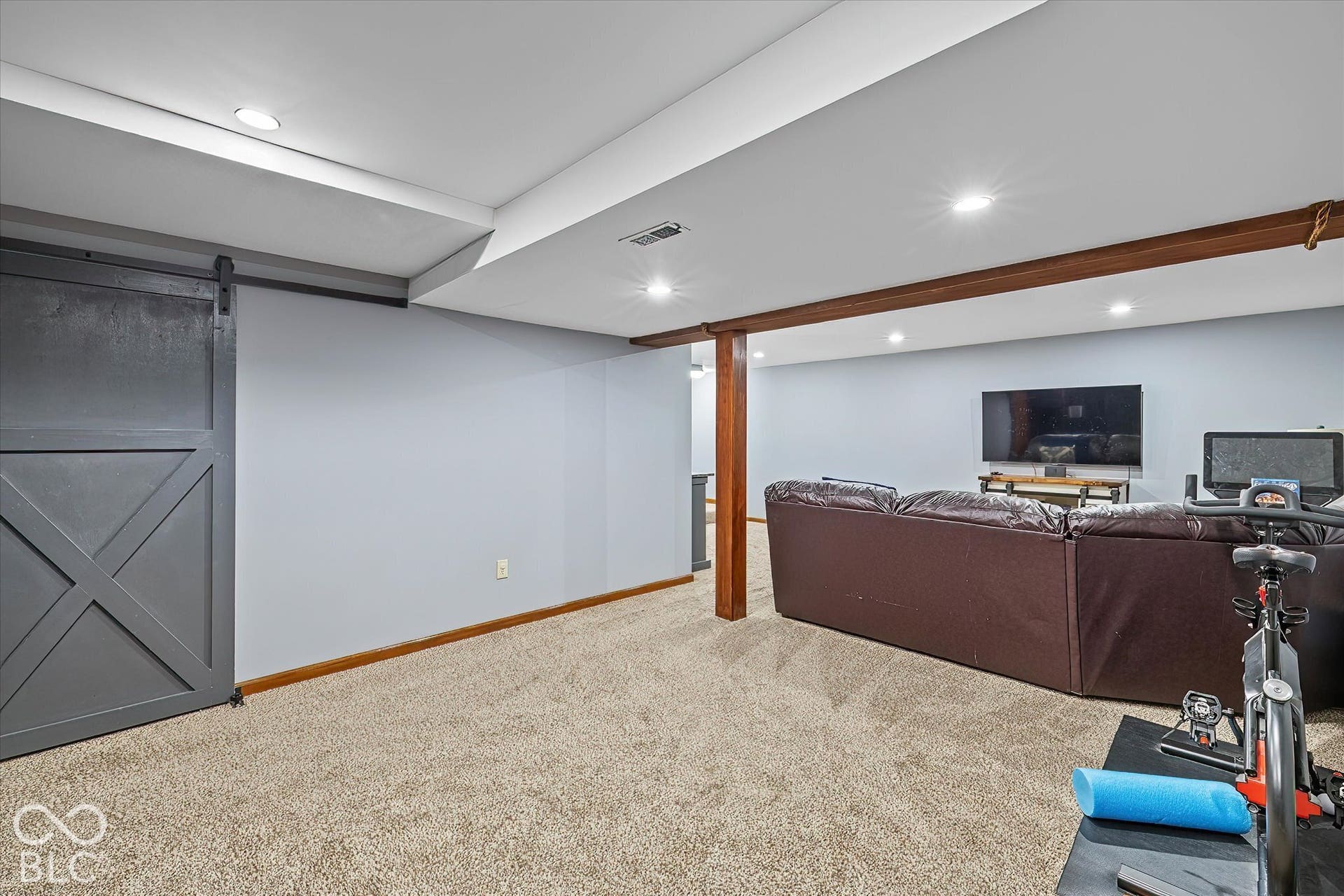 Additional space in basement for games, exercise equipment, toys!