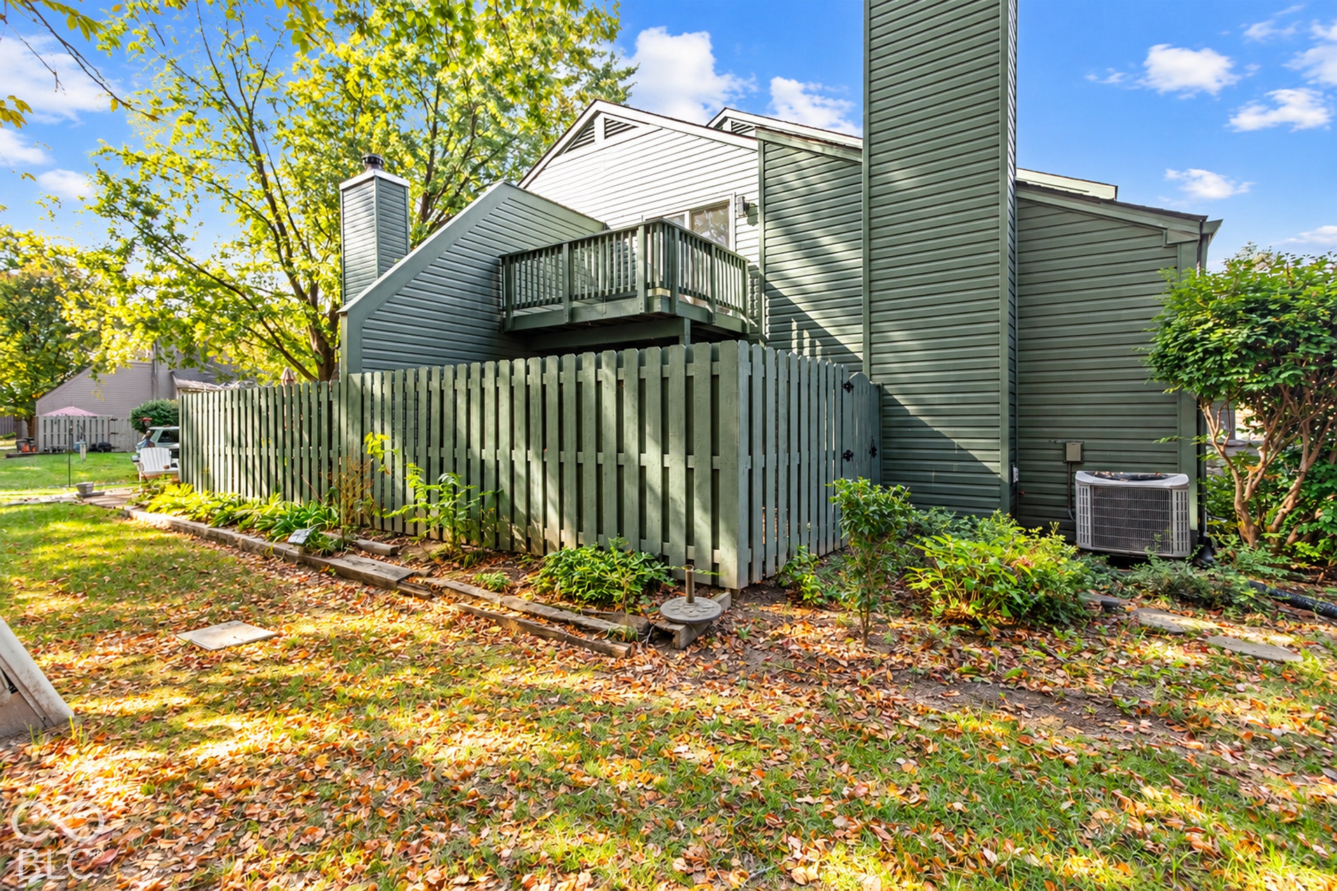 Fenced in private patio