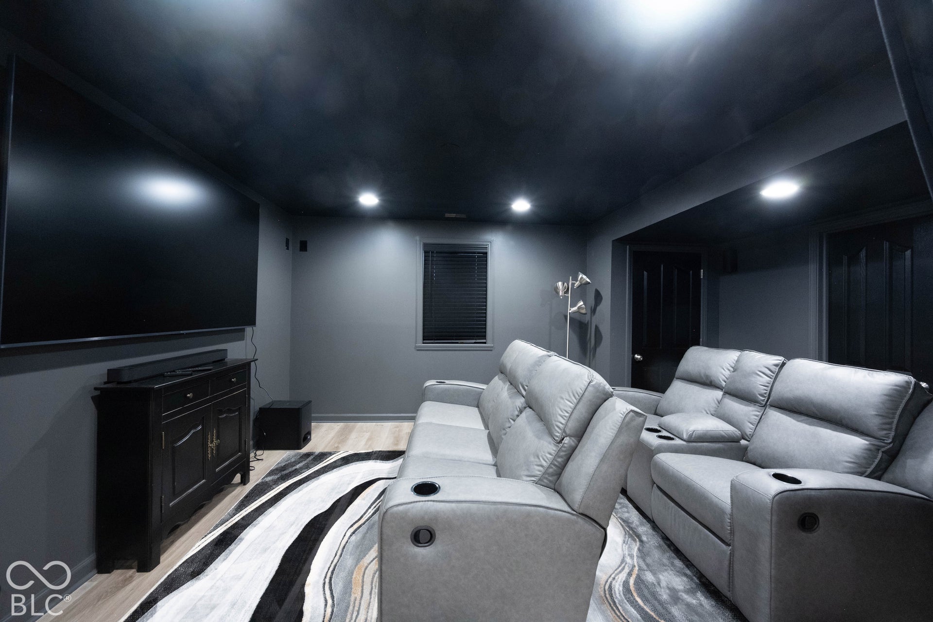 Theater room.