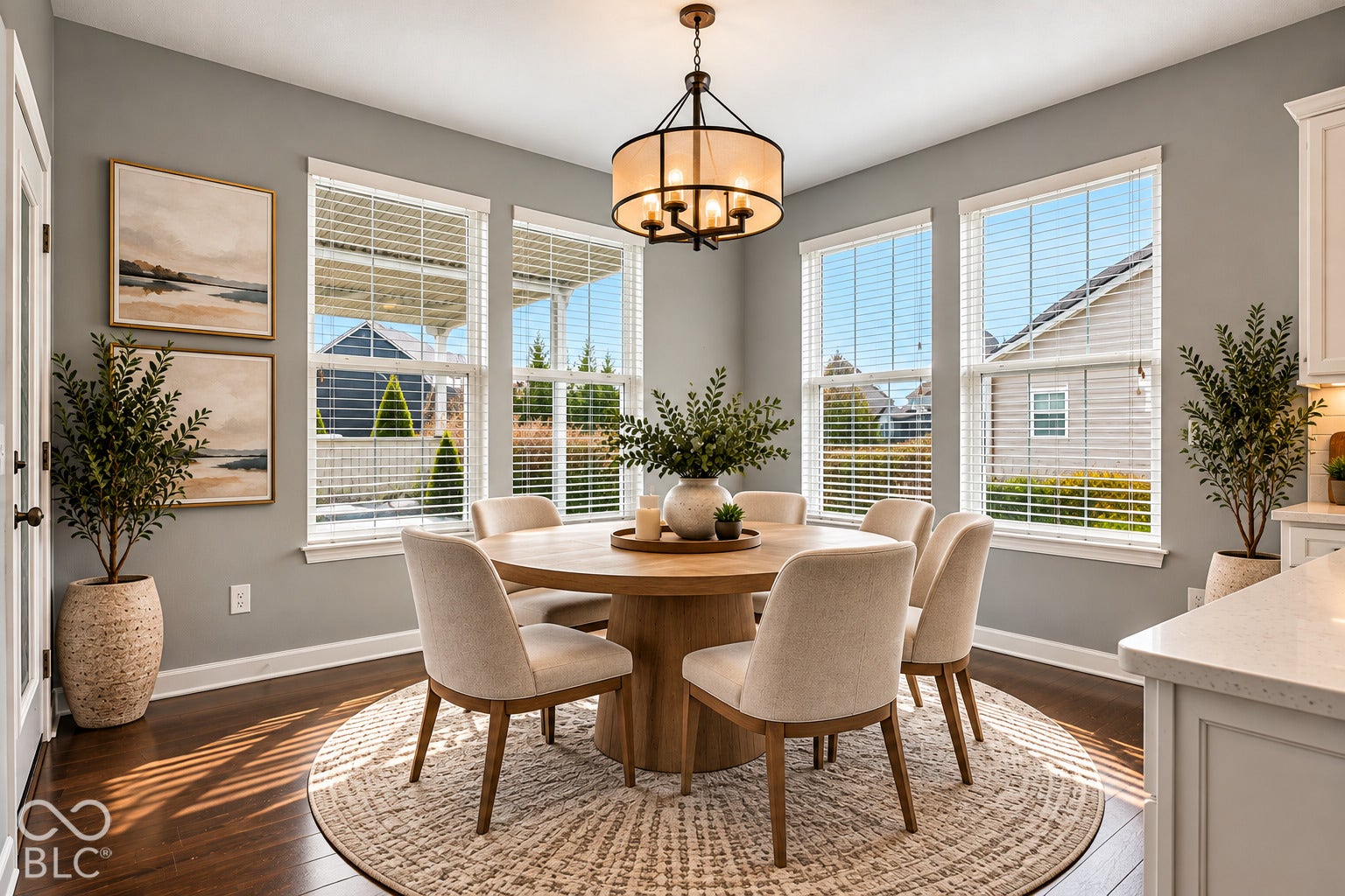 Hardwood-style flooring throughout