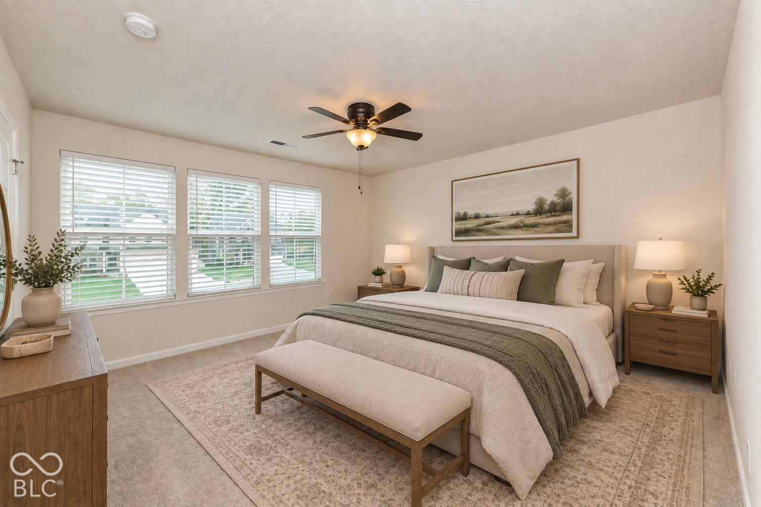2642 Krasner Drive, Brownsburg, IN 46112 Virtually Altered - Bedroom 2. Virtually Staged.