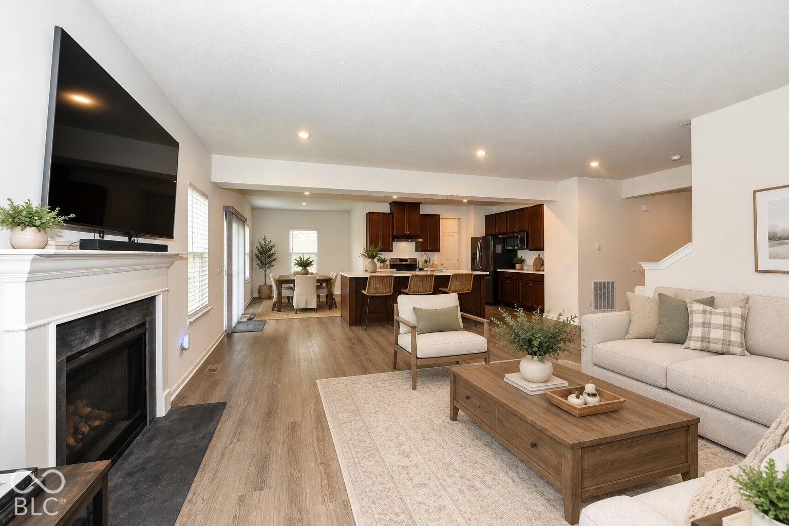 2642 Krasner Drive, Brownsburg, IN 46112 Virtually Altered - Family Room. Virtually Staged.