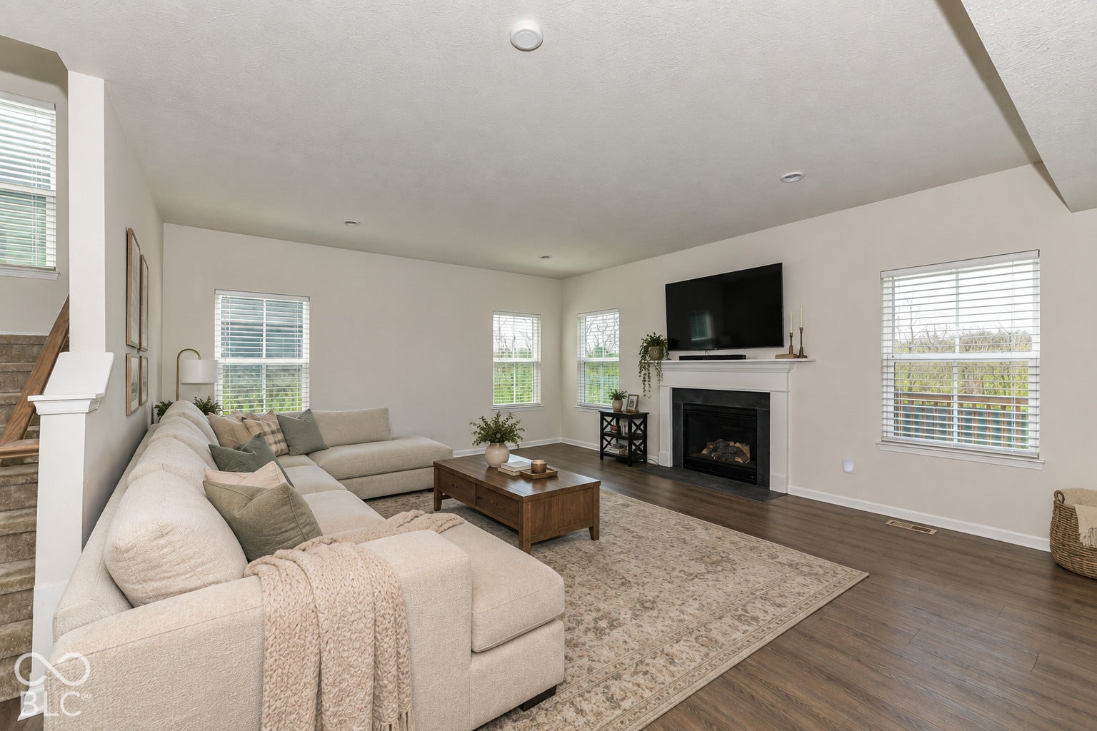2642 Krasner Drive, Brownsburg, IN 46112 Virtually Altered - Family Room. Virtually Staged.