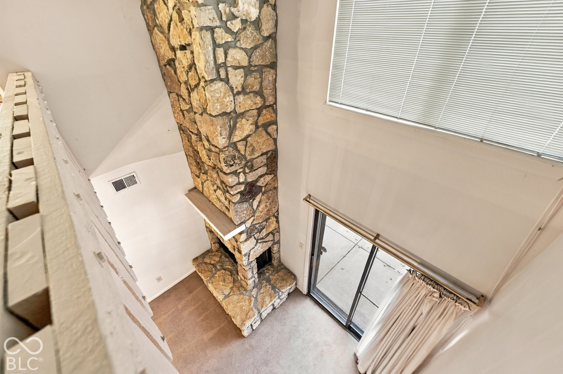 2-story fireplace