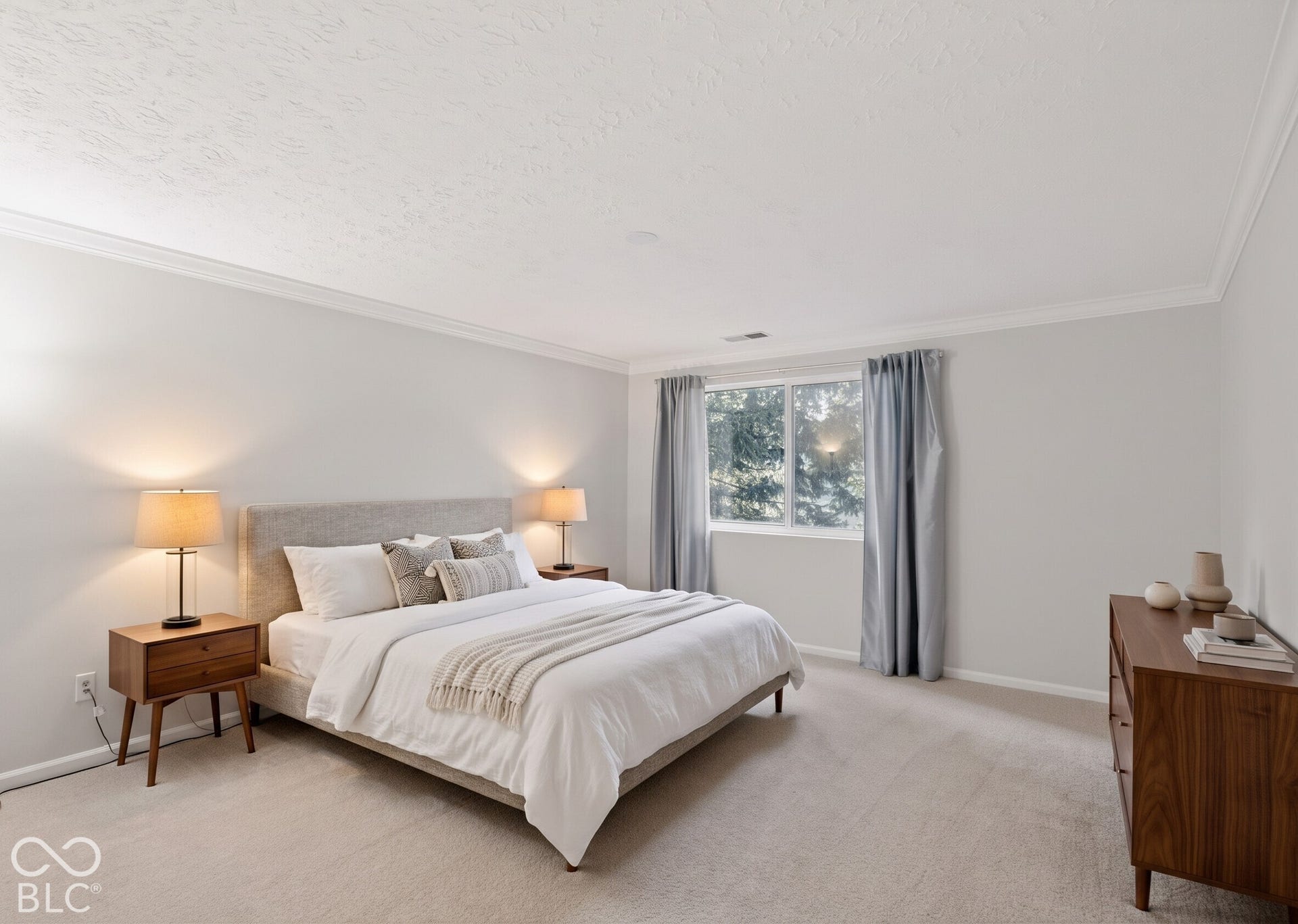 VIRTUALLY STAGED TO SEE WHAT FURNITURE WOULD LOOK LIKE IN THE SPACE.