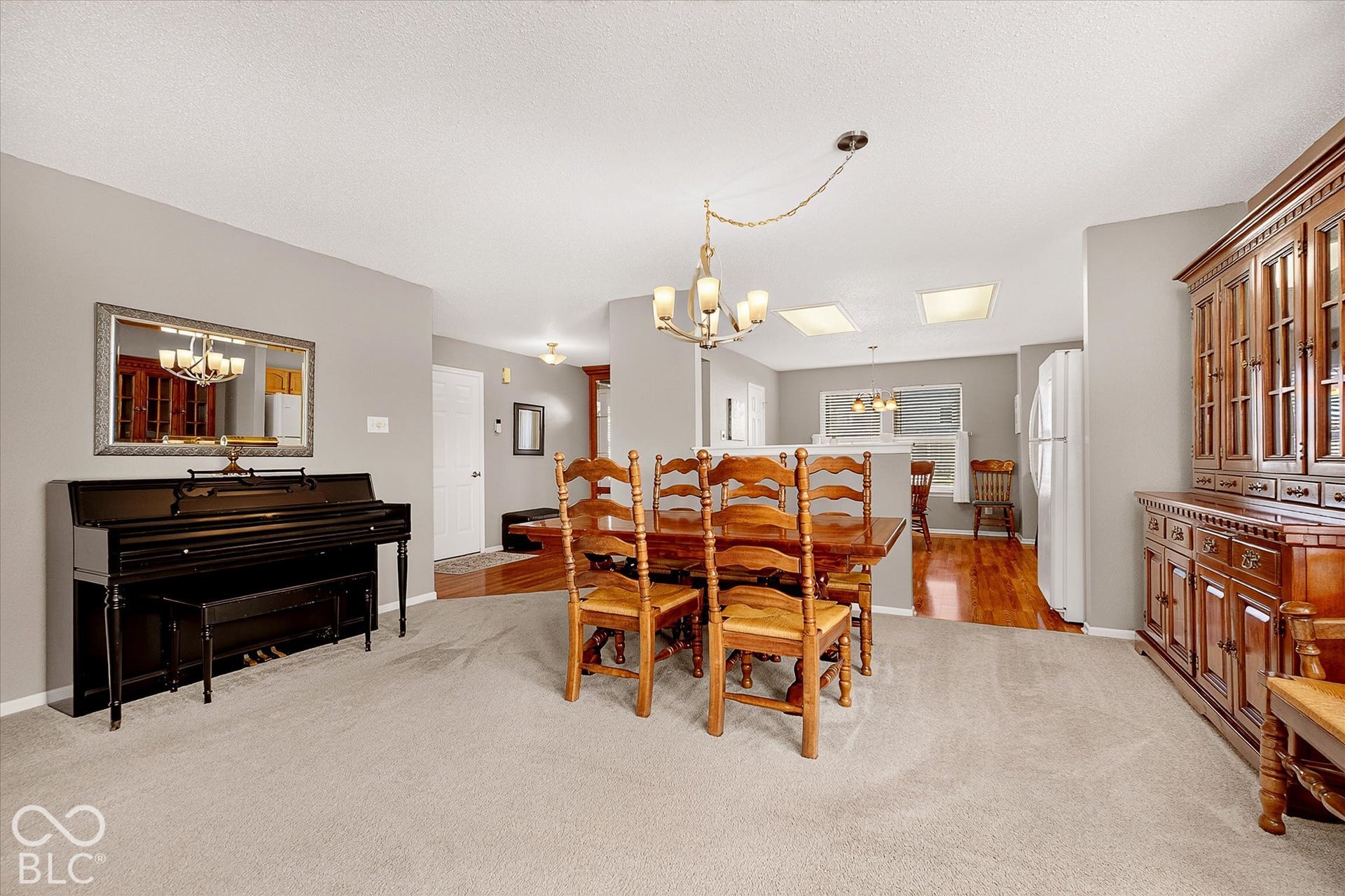 12980 Coyote Run, Fishers, IN 46038 Dining area is open to living room creating a great space to entertain.