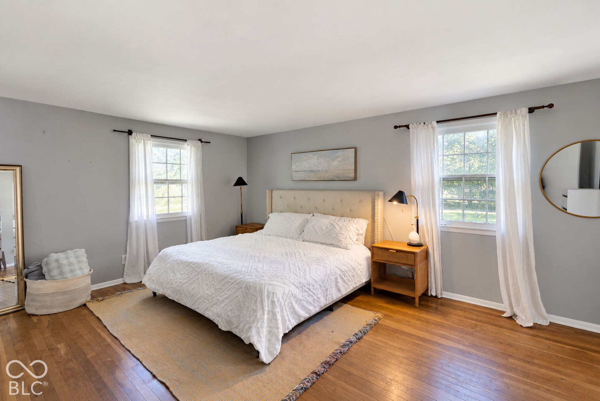 Great Primary Bedroom.  This large room is uncommon for homes that were built around this time and the room also provides an en suite and walk in closet with built ins that will not leave you wanting more