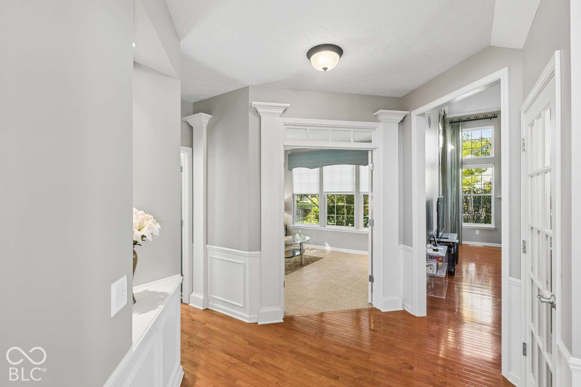 Main-Level Hallway.Thoughtful main-level layout provides easy access between the home's living spaces.