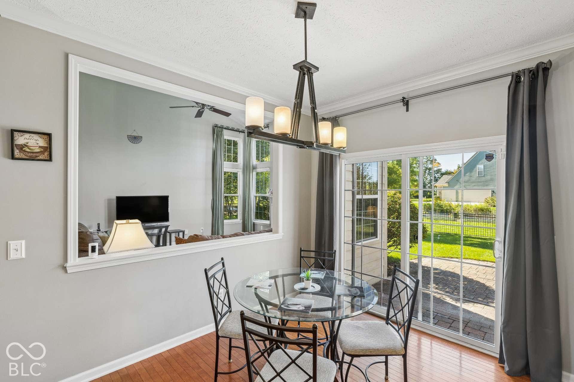 Enjoy everyday meals surrounded by natural light with views and easy access to the backyard.