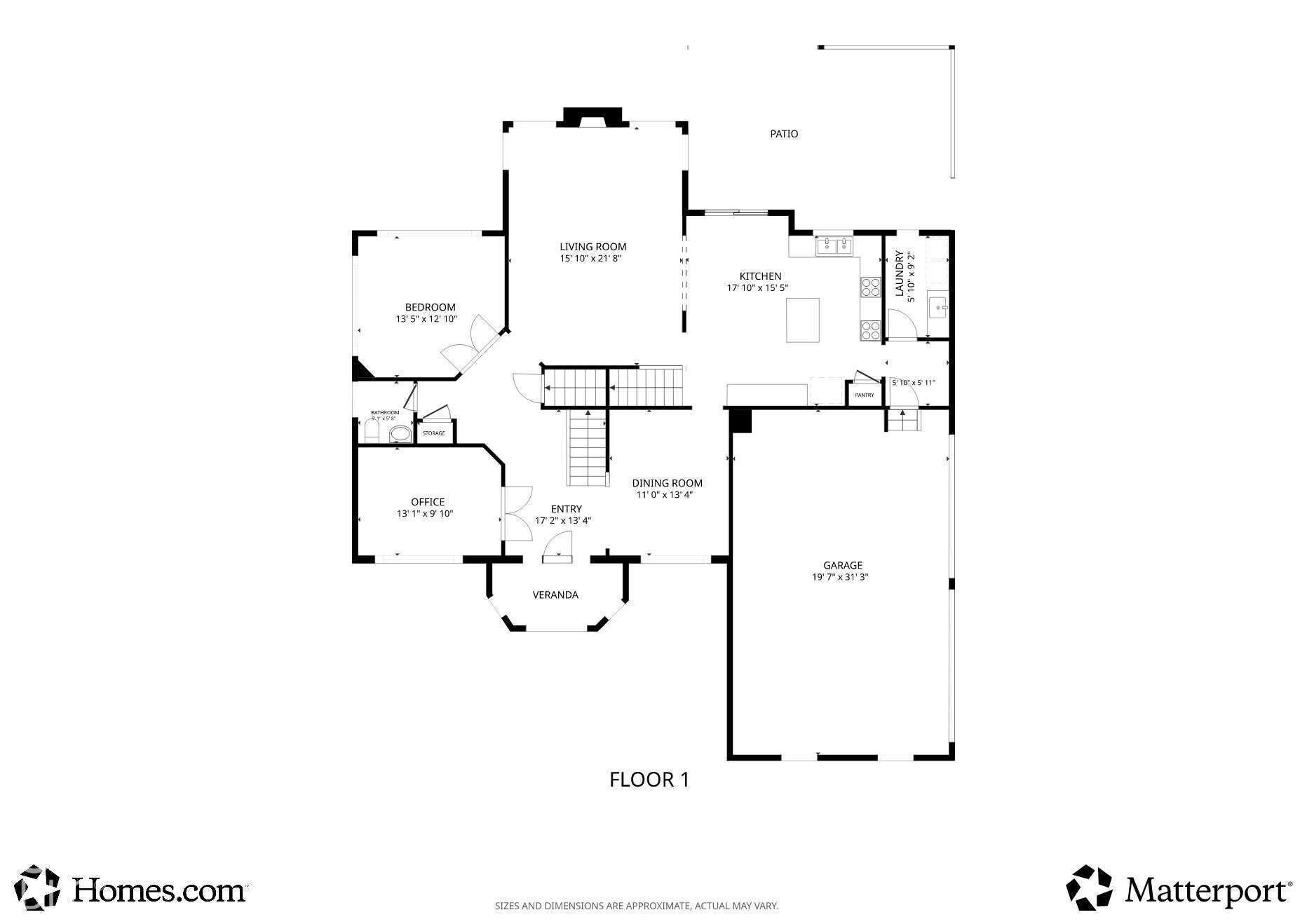 Complete floor plan provides an at-a-glance look at more than 4,300 finished square feet across three levels.