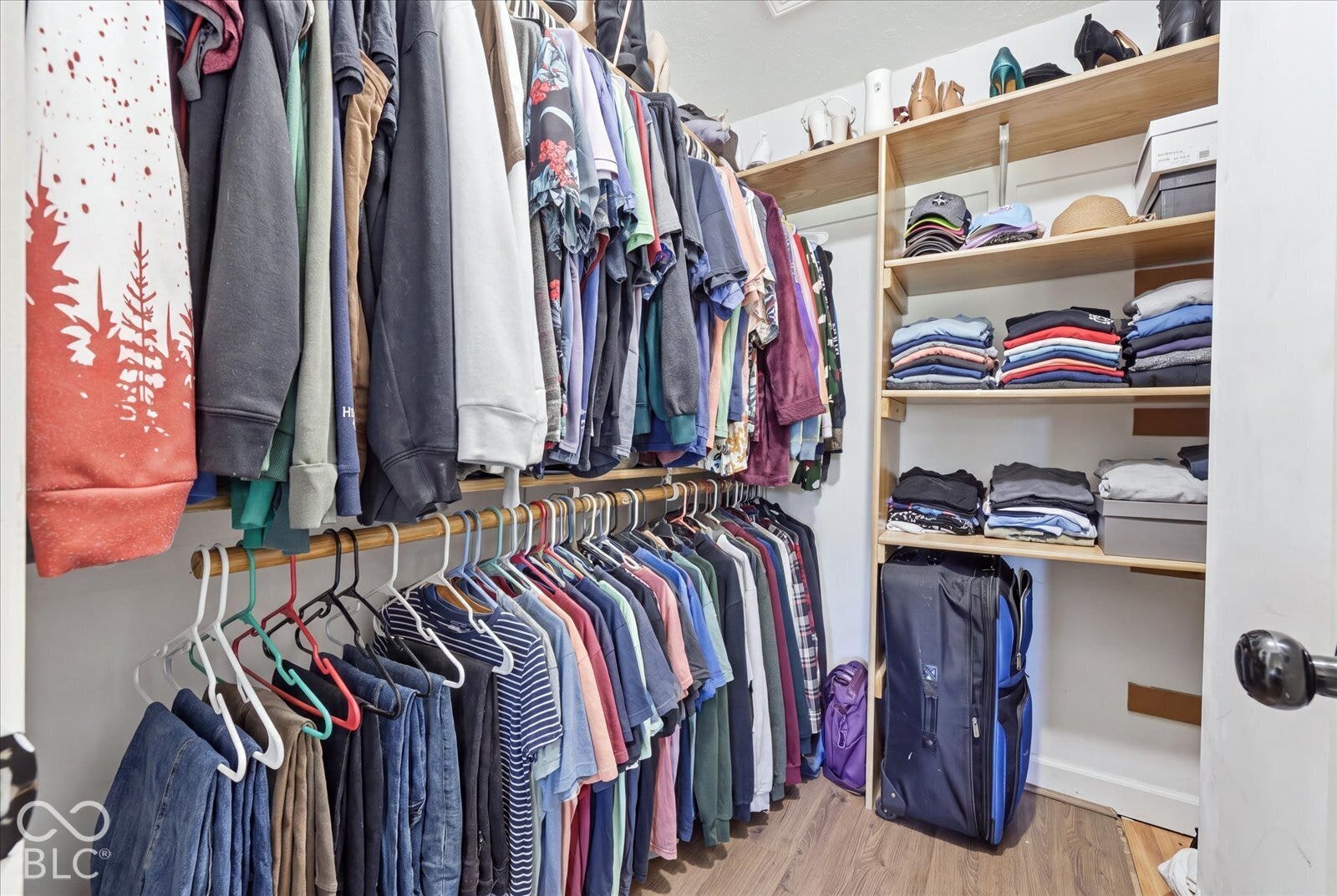 Closet in primary bedroom