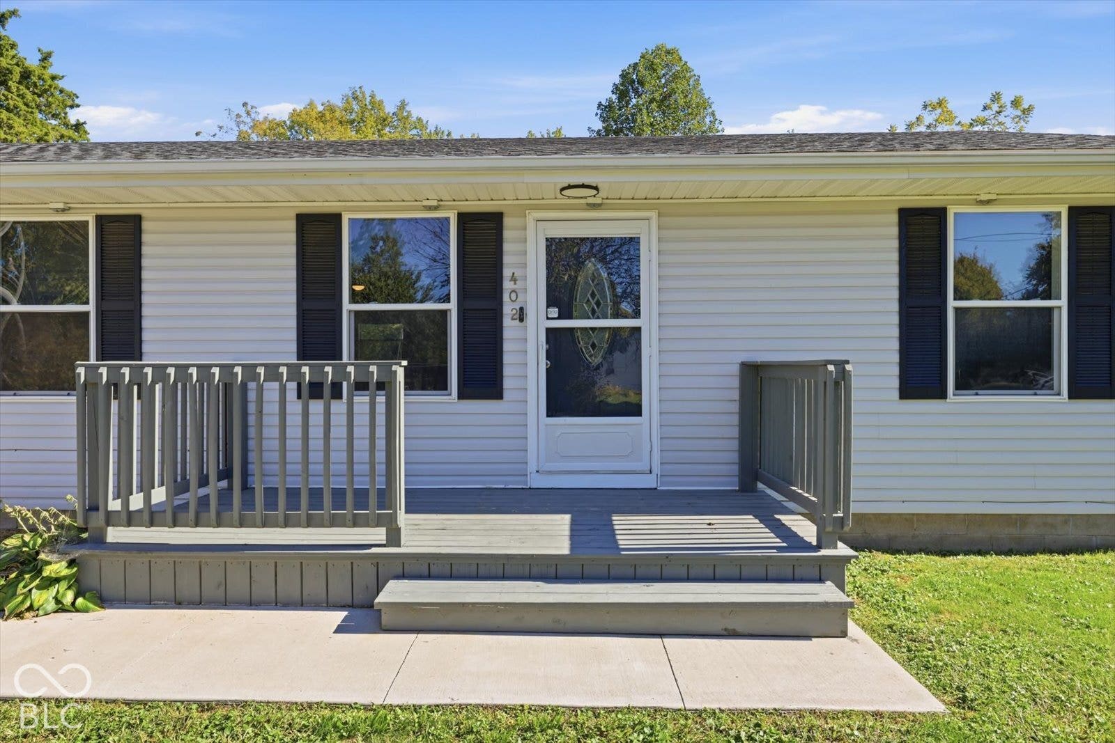Welcoming front porch