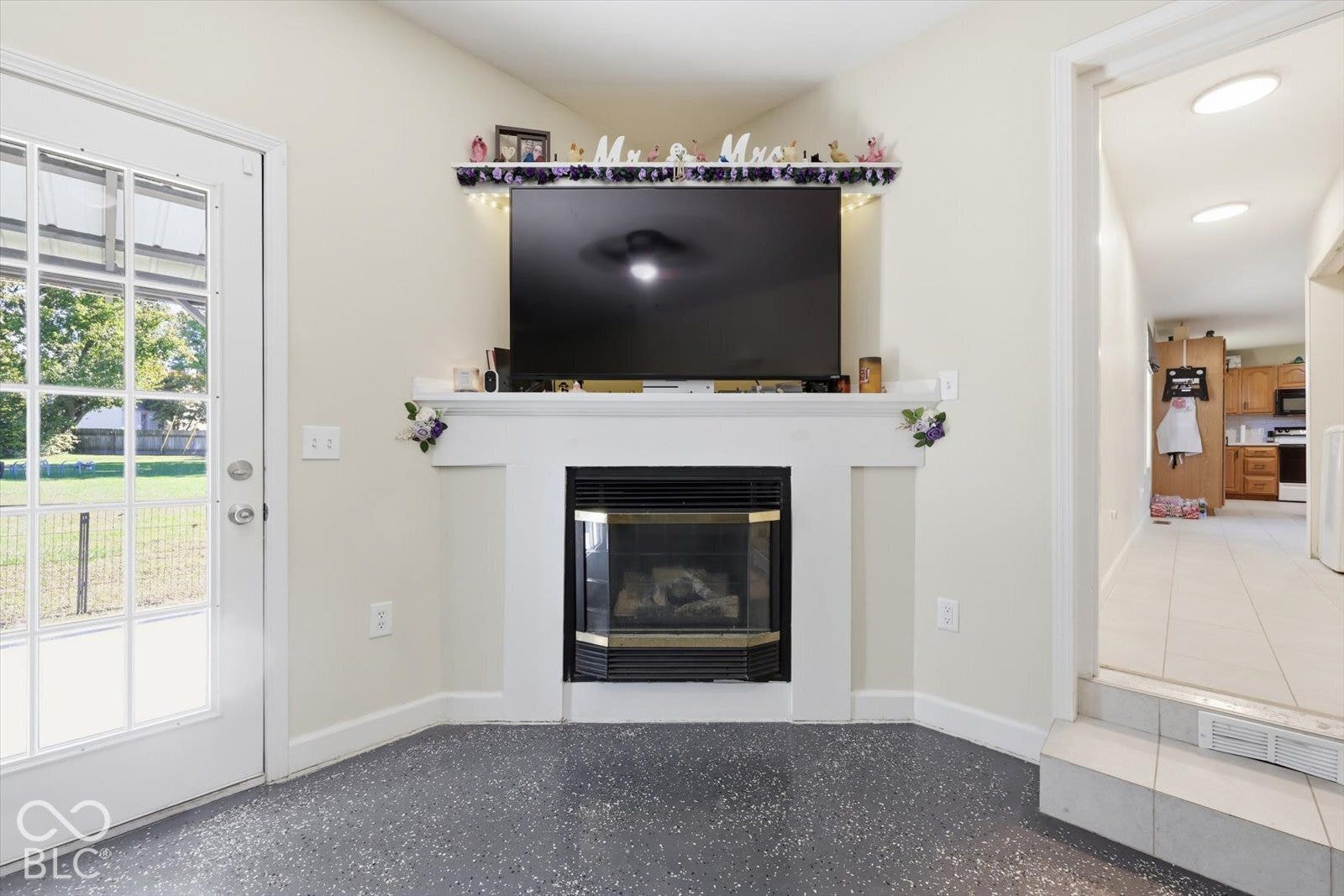Fireplace in the Family Room