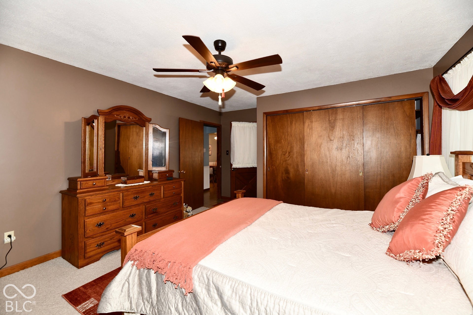 Split bedroom floorplan with spacious primary bedroom