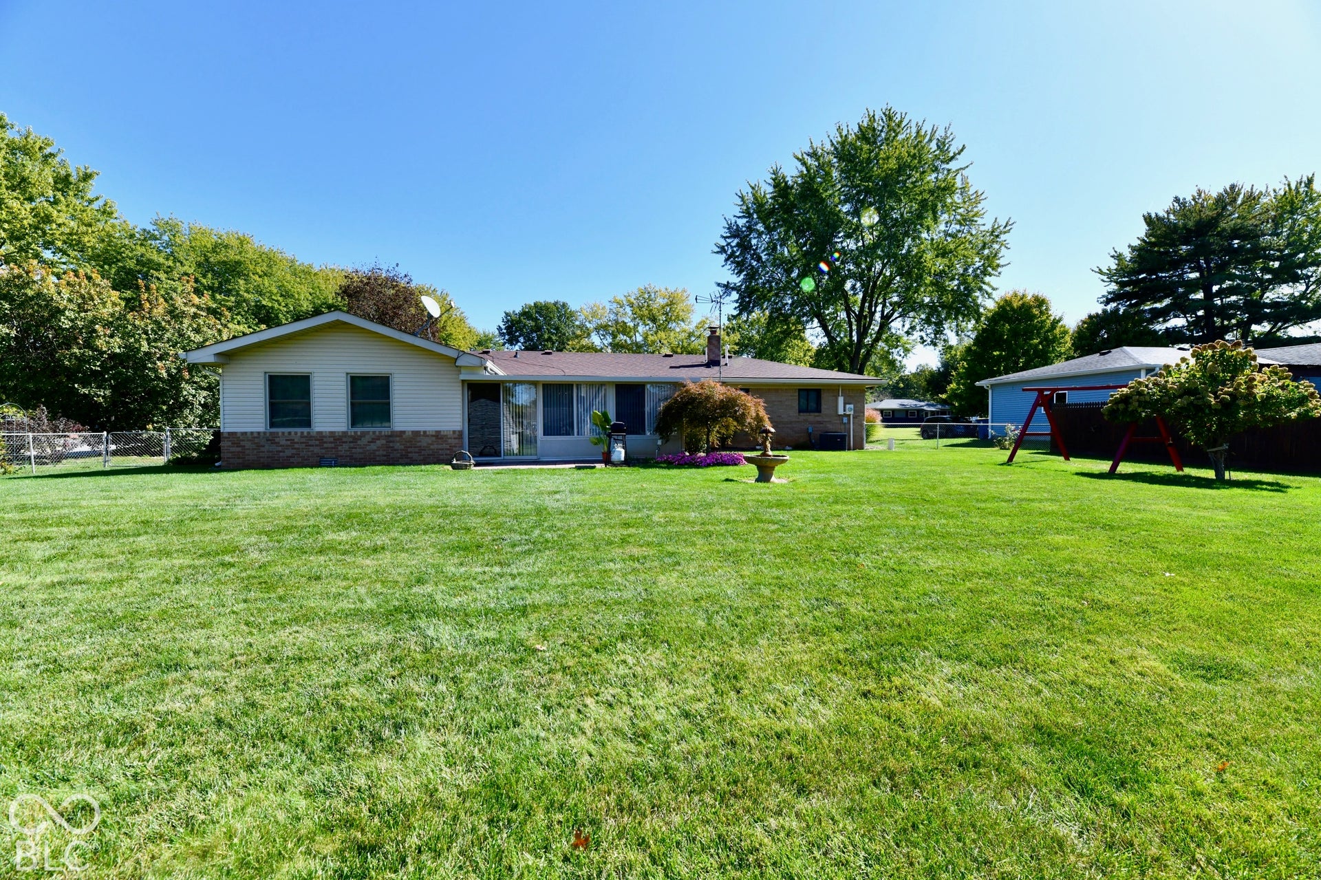 Spacious rear yard and paver patio