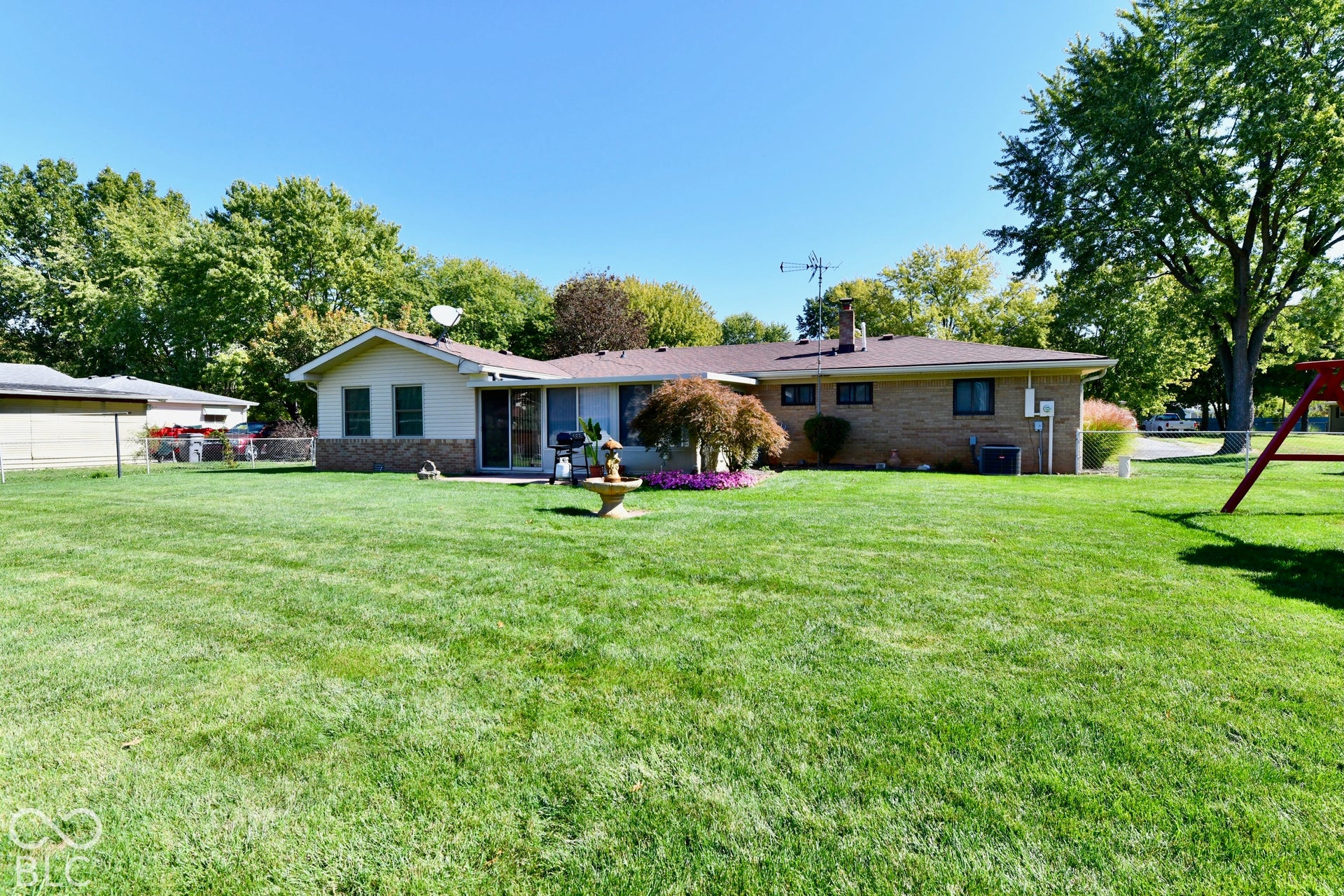 Spacious rear yard and paver patio