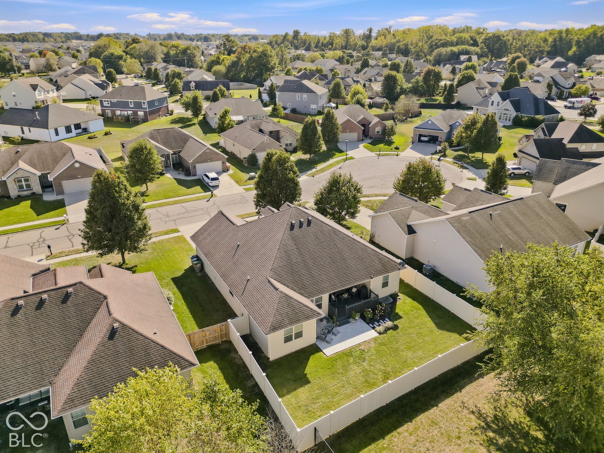 2656 Daffodil Court W, Columbus, IN 47201 Back aerial