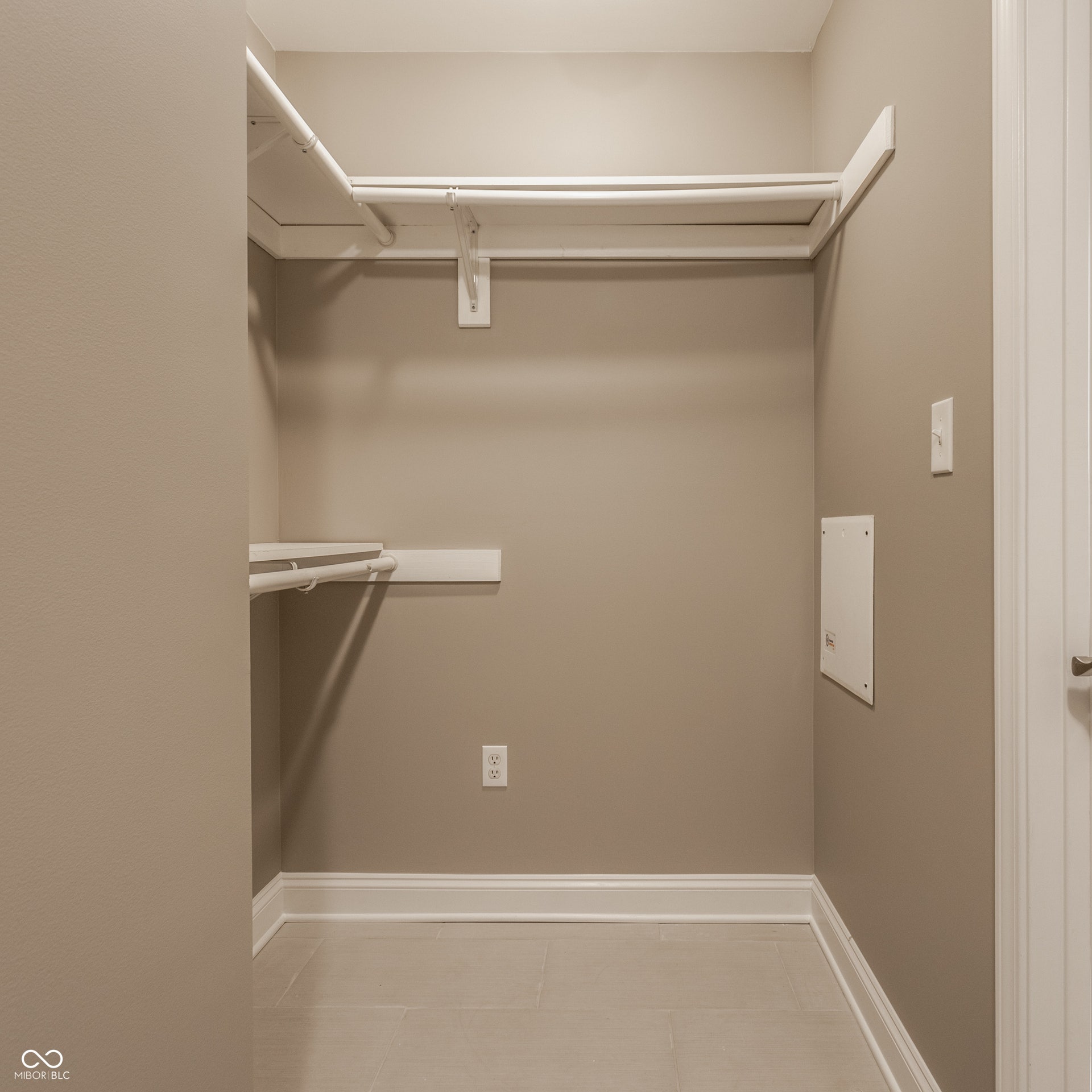 Walk in closet in primary.