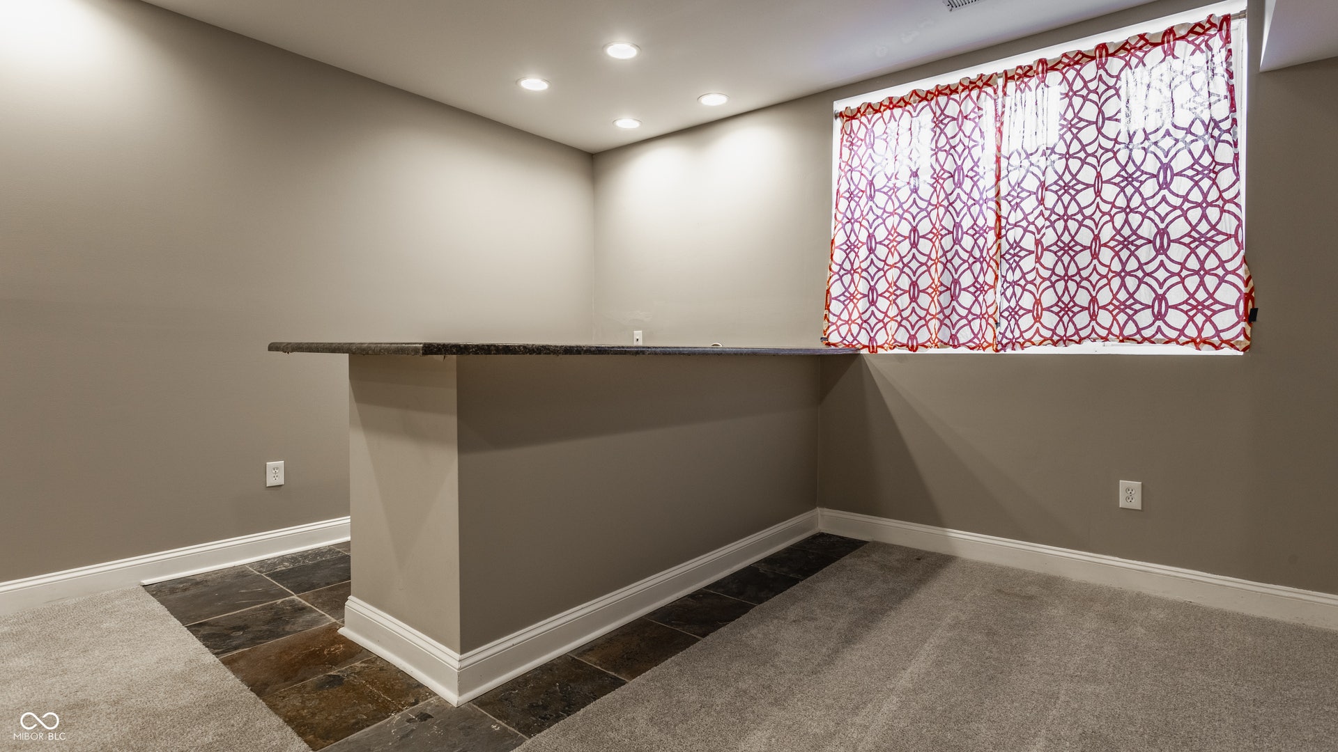 Basement wet bar.