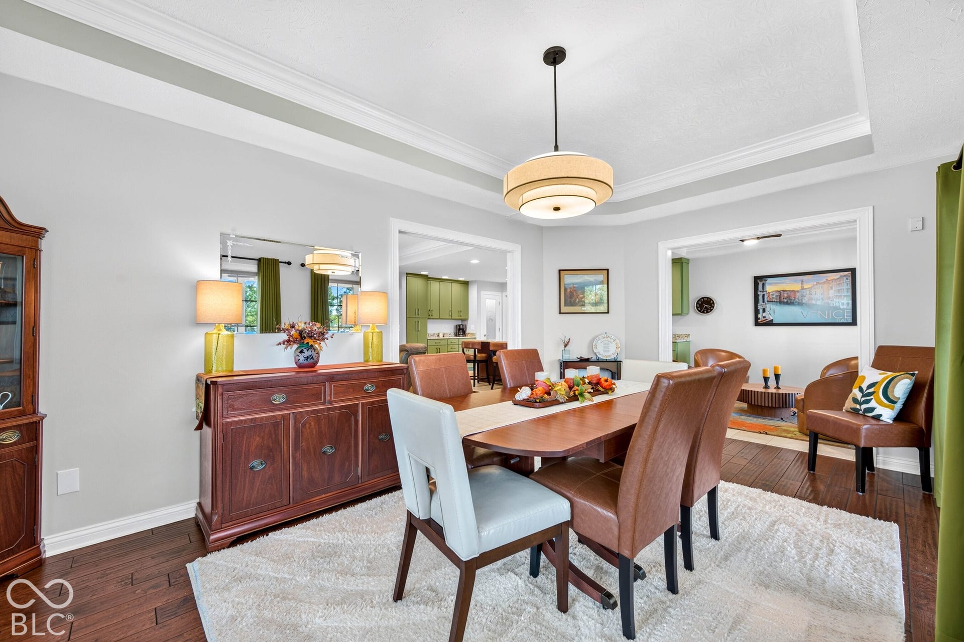 Hardwood-style flooring throughout