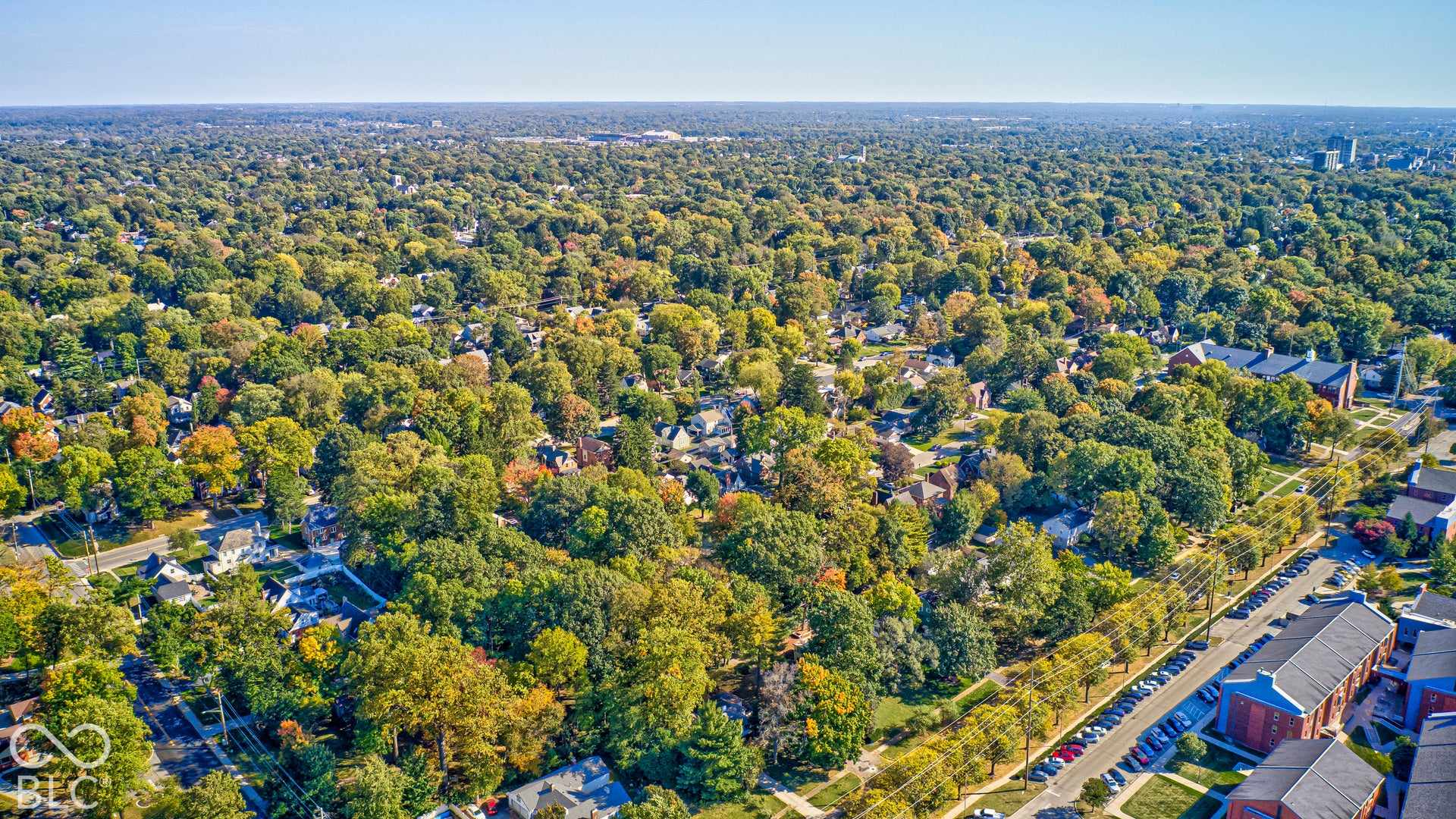 Tree-lined streets and established homes in Butler-Tarkington, a storied north side Indianapolis neighborhood.