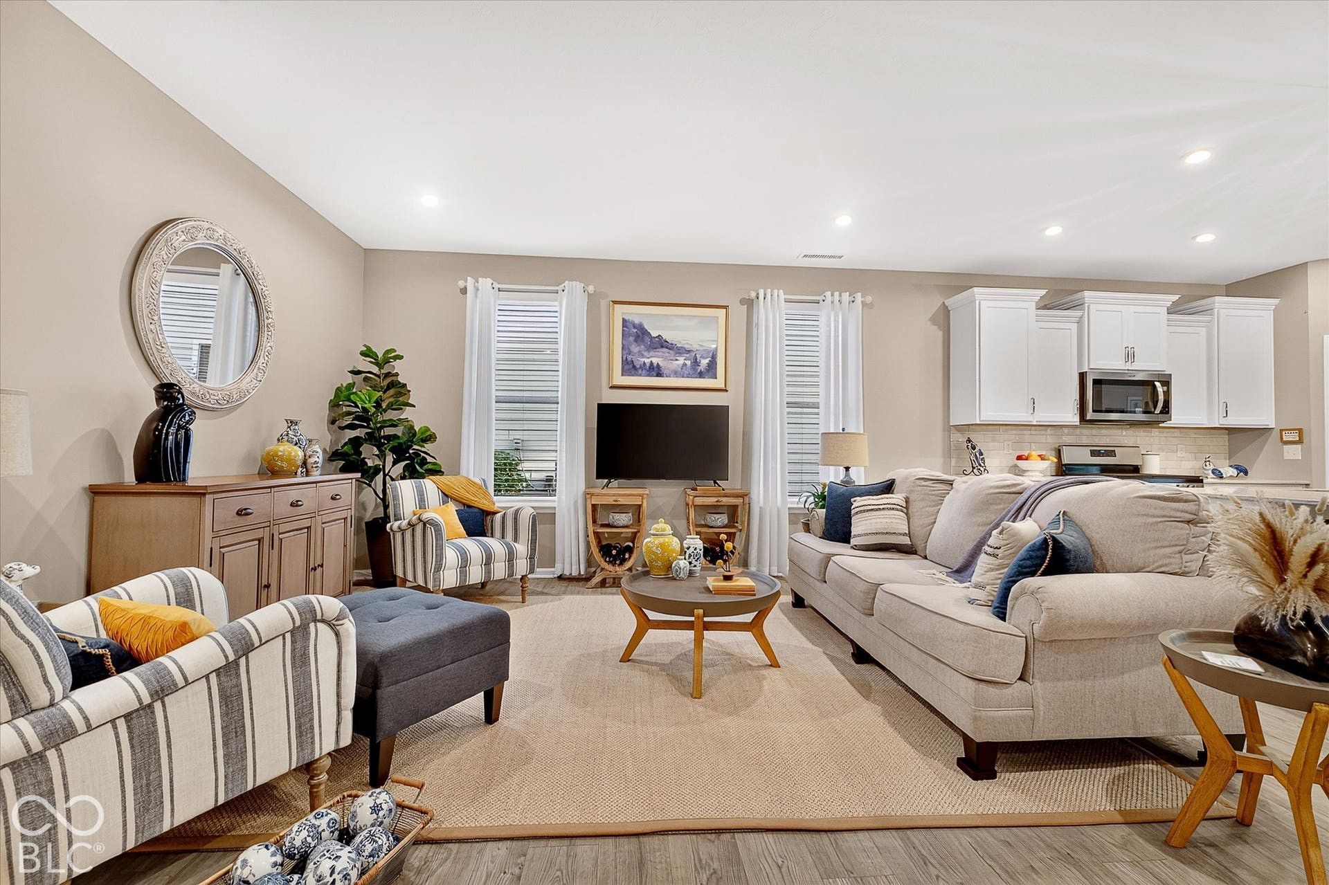 Spacious living area.