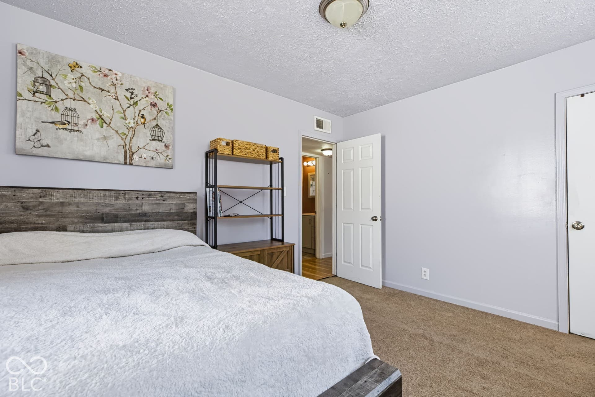 2101 Sharon Avenue, Indianapolis, IN 46222 Carpeted flooring, neutral wall paint, and overhead lighting