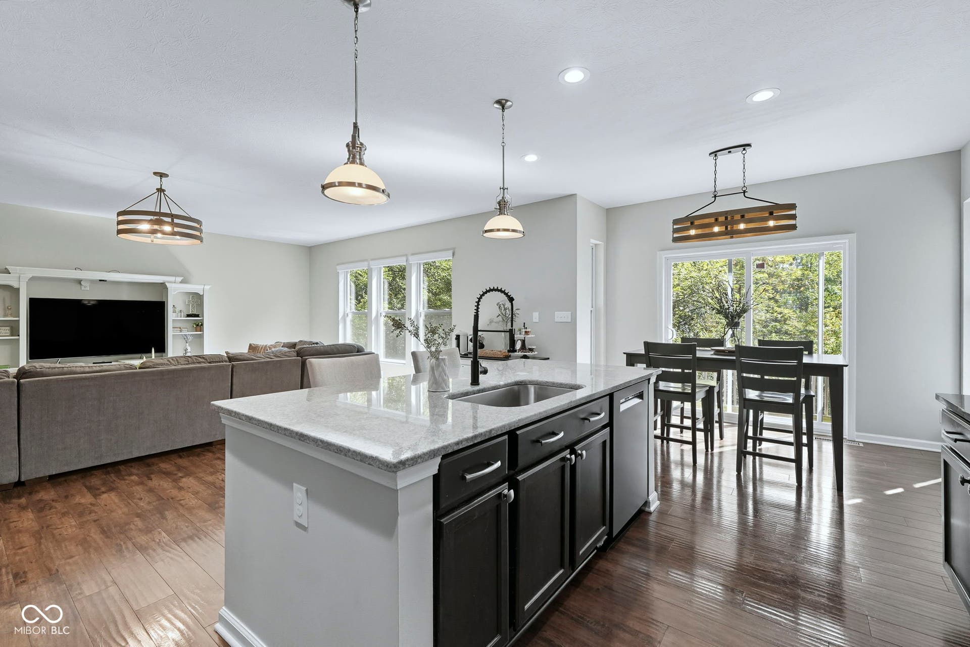 Kitchen open to great room