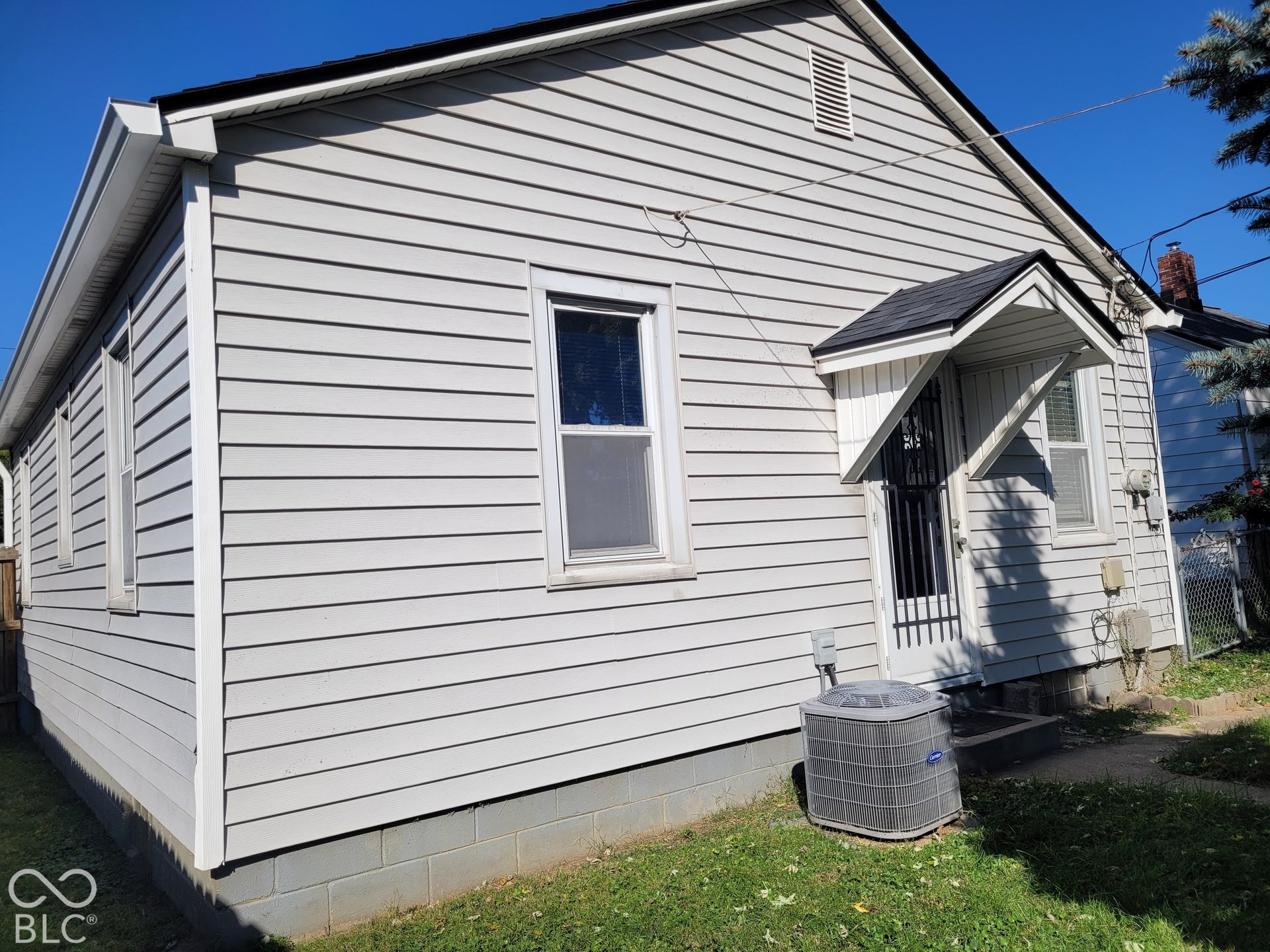 view of back door
