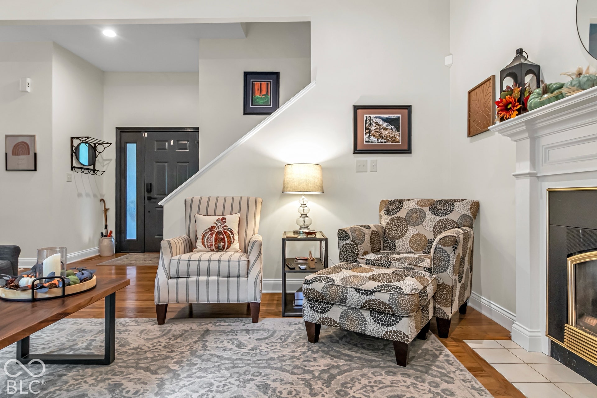 Great Room with gas fireplace