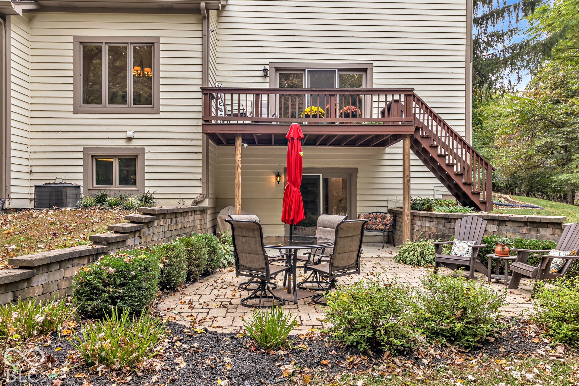 Rear view of property