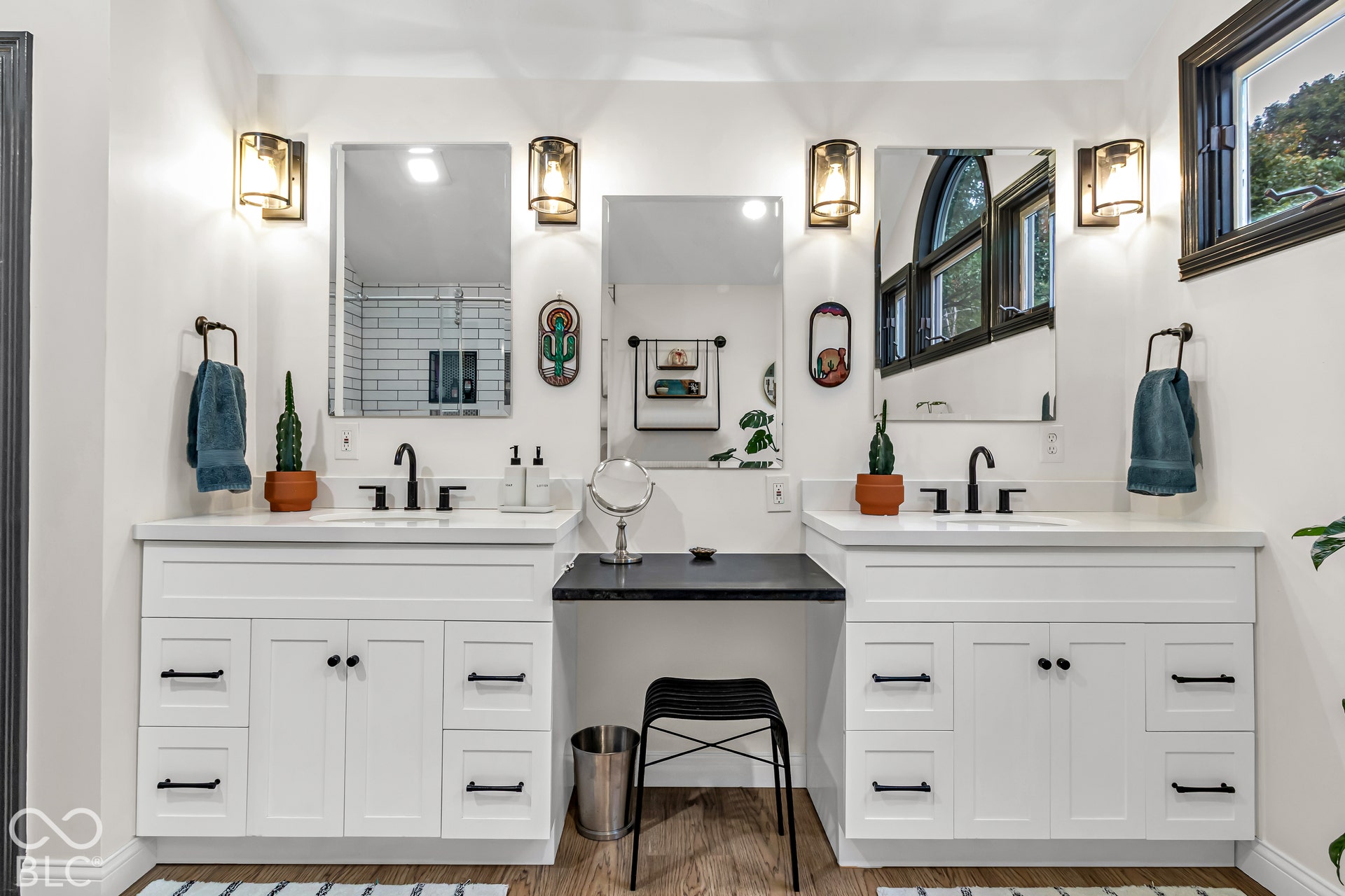 Primary bath with double sinks