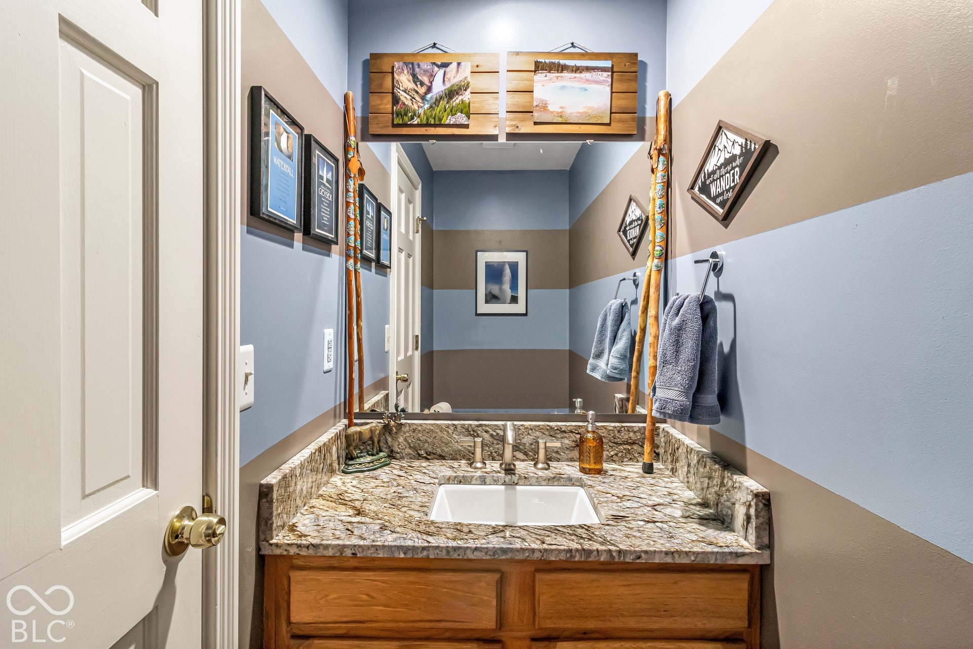 Powder room on main level
