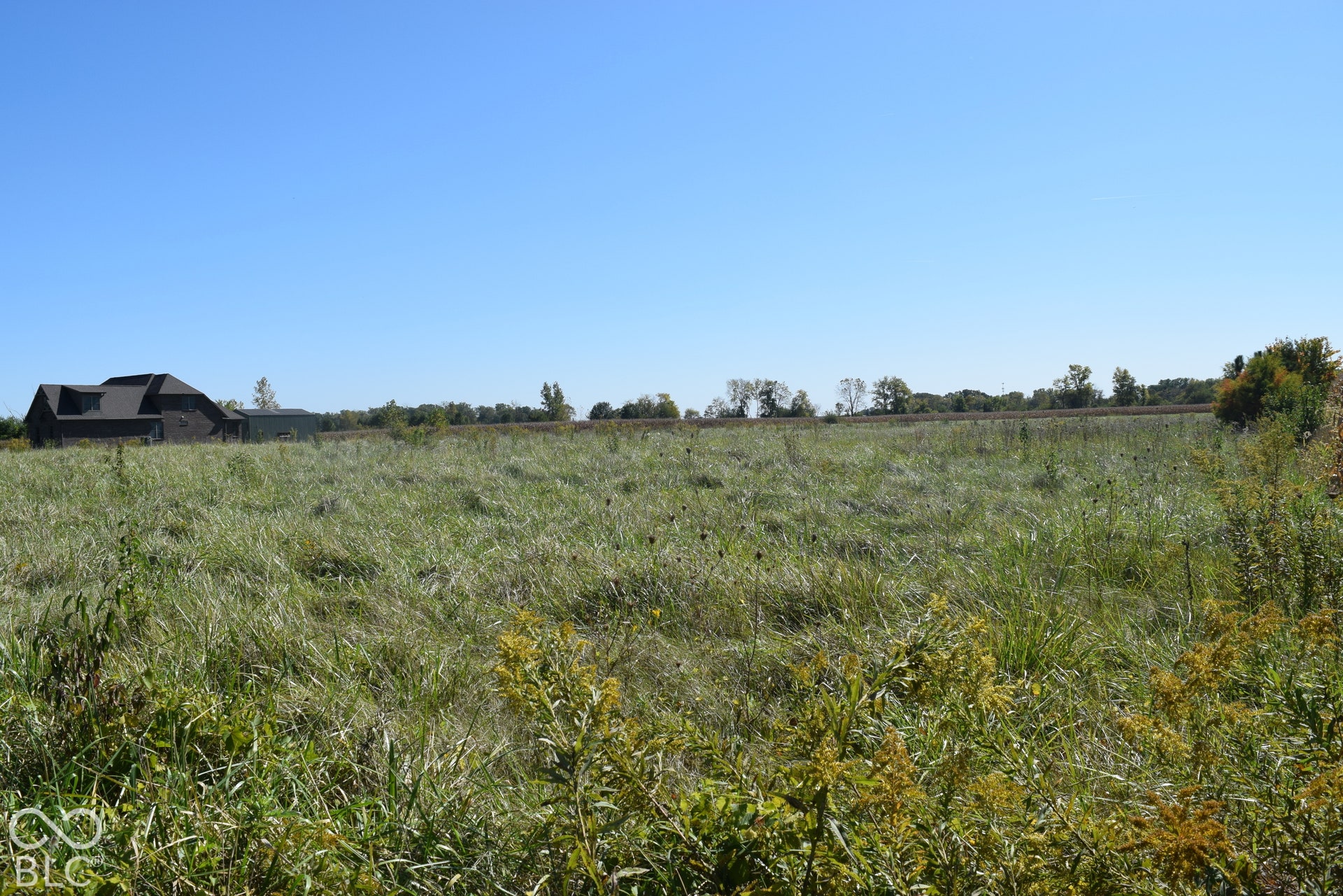 Right Angle from North West Corner of Property