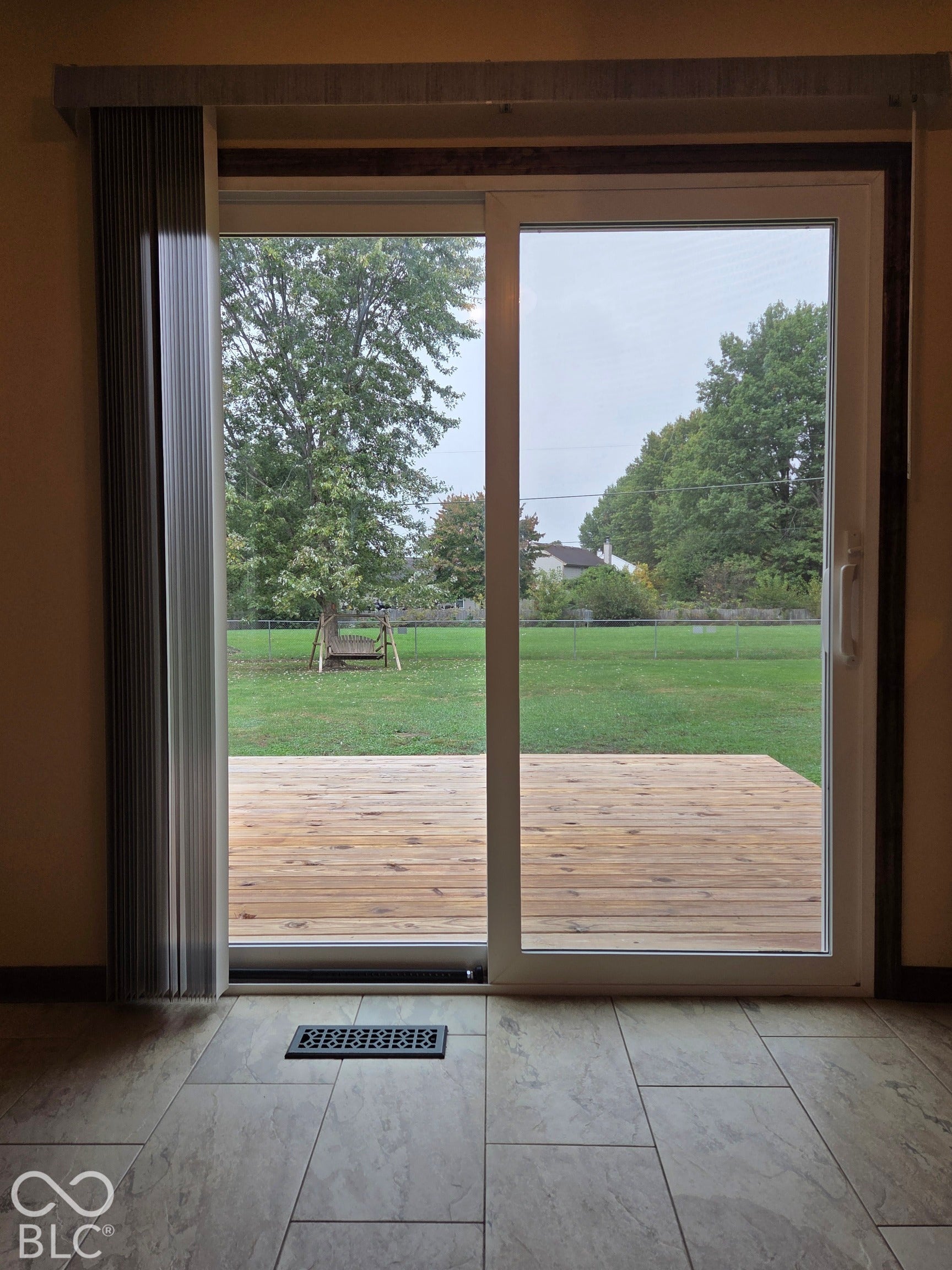 6614 Weil Drive, Brownsburg, IN 46112 Sliding glass door opens to the rear deck.