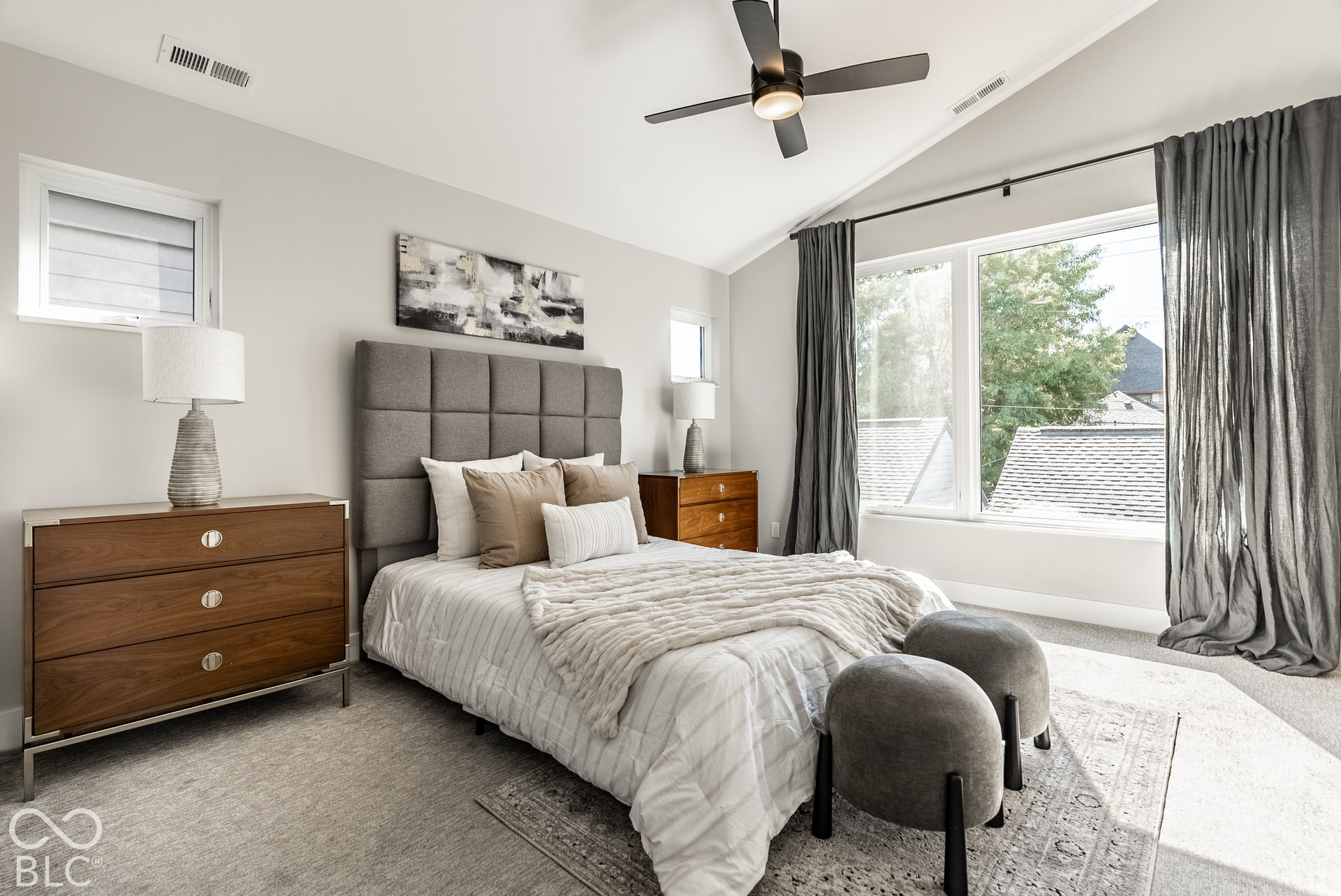 Primary Bedroom with Vaulted Ceilings