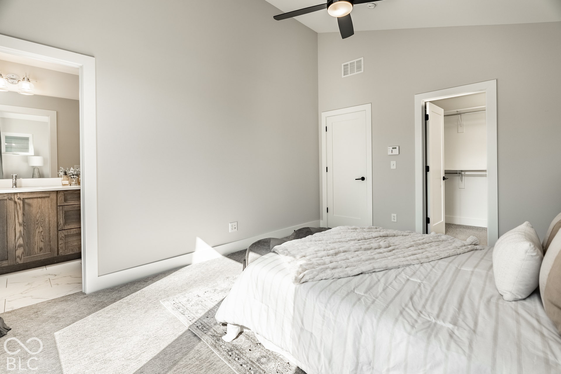 Primary Bedroom with Vaulted Ceilings