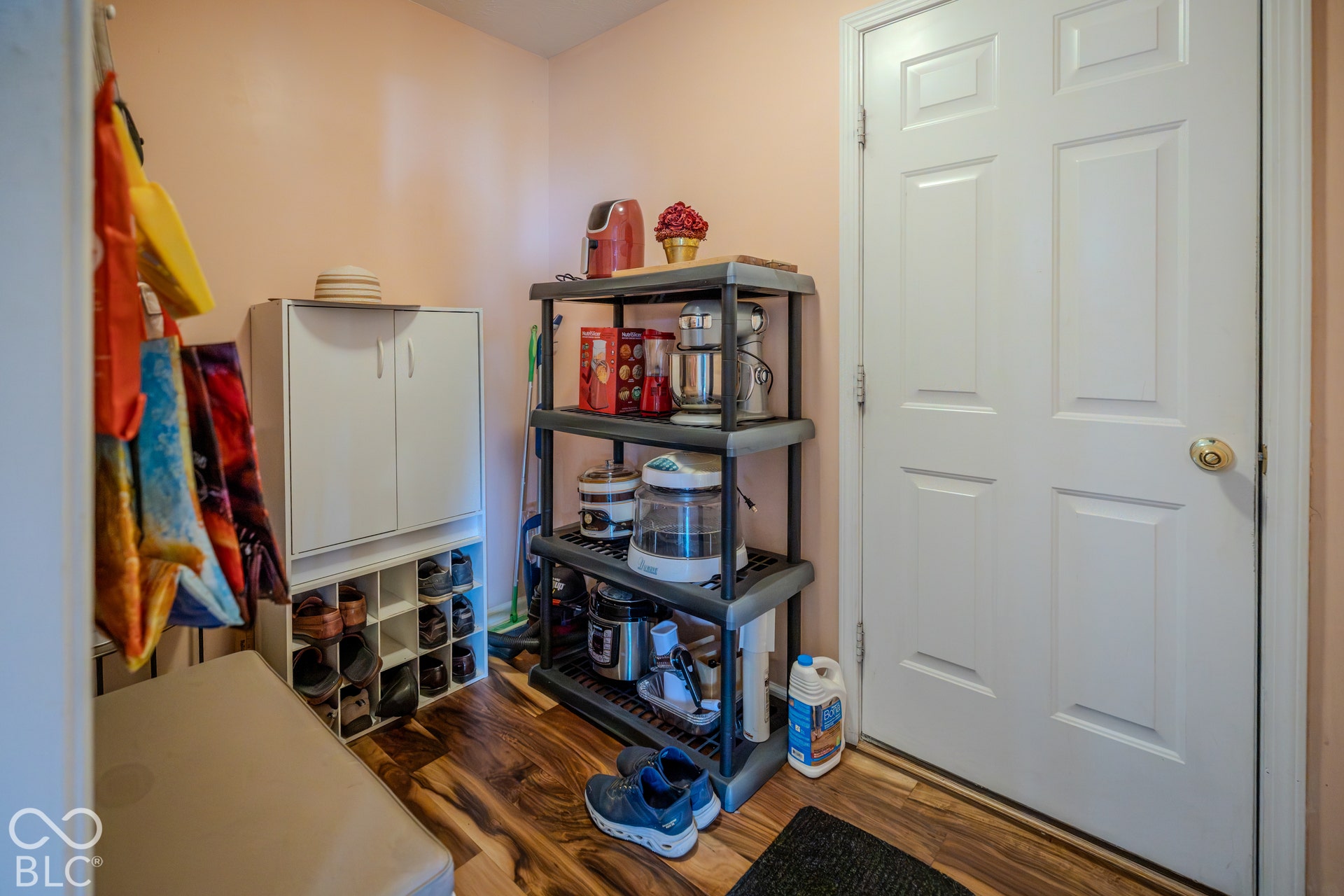 12046 Cowboys, Fishers, IN 46037 The mud room is right off the garage and offers a convenient spot for coats and extra pantry items.