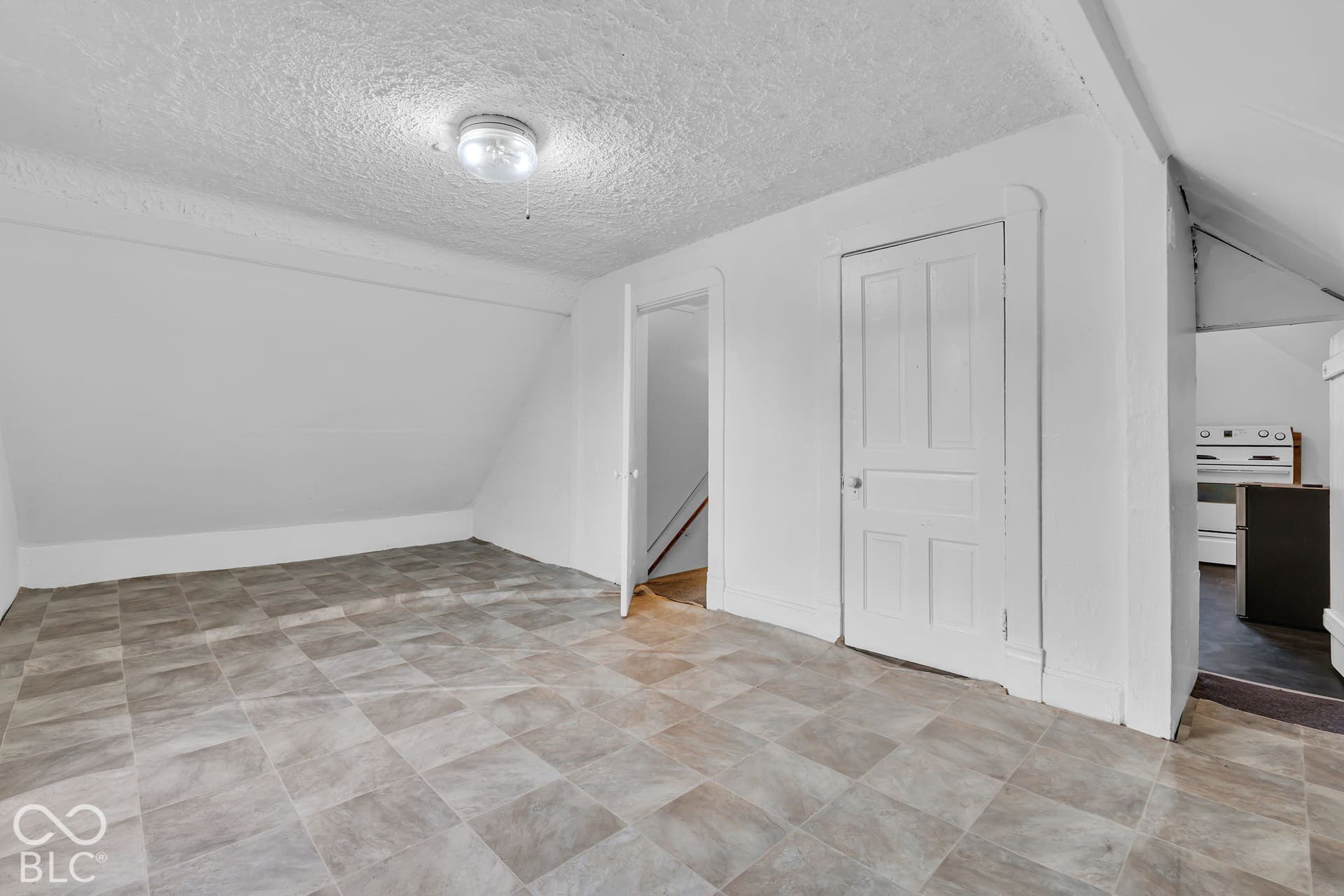 Upper level, living room/bedroom combo